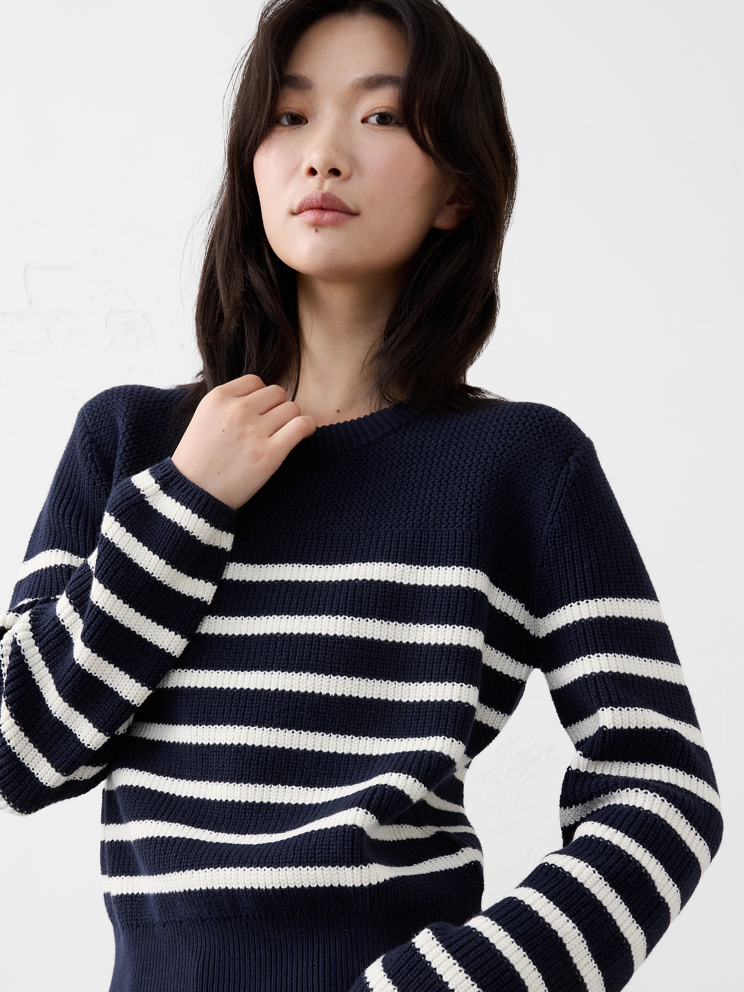 Image number 6 showing, TEXTURED PULLOVER SWEATER