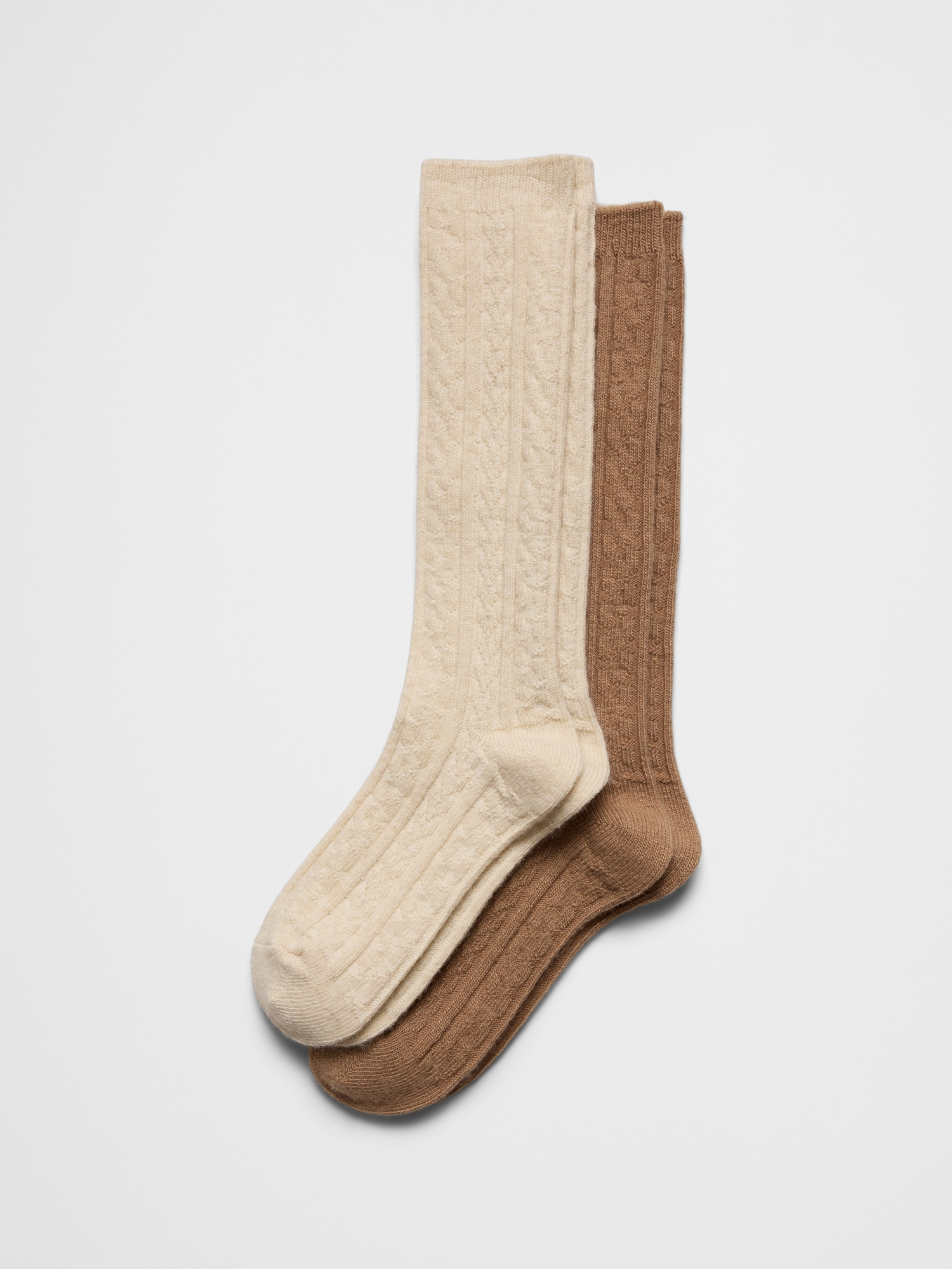 Image number 1 showing, Cable Cozy Socks (2 Pack)