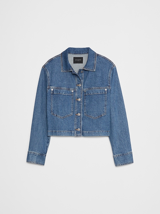 Denim Cropped Jacket | Banana Republic Factory