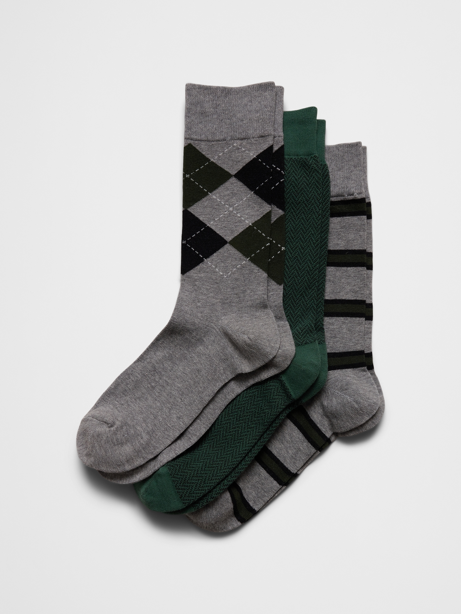 Argyle Herringbone Trouser Socks (3 Pack)