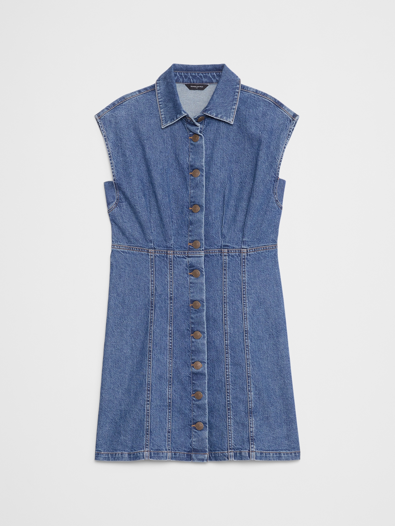 Image number 4 showing, Denim Mini Shirtdress