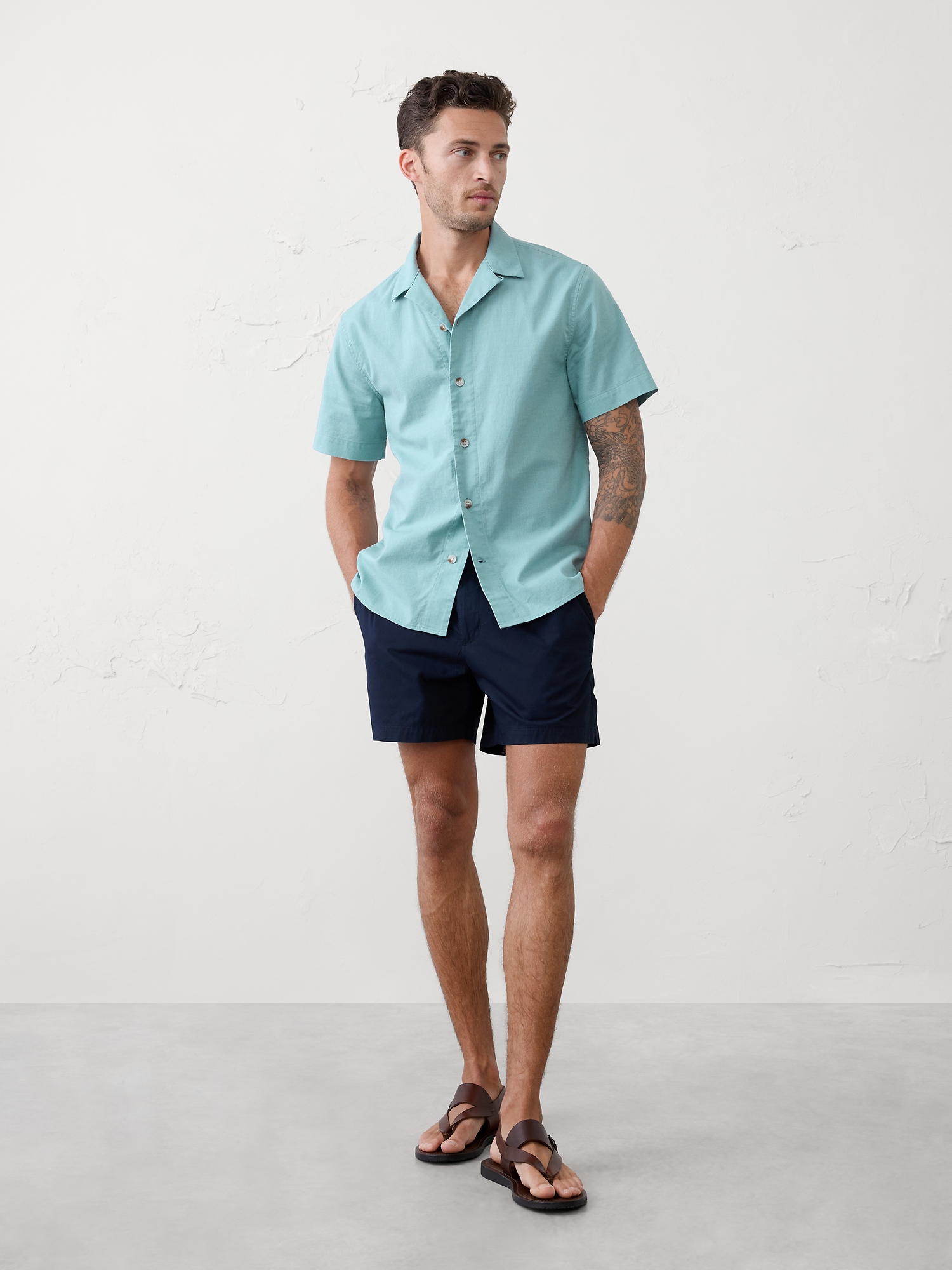 Image number 1 showing, Standard-Fit Sunset Resort Shirt