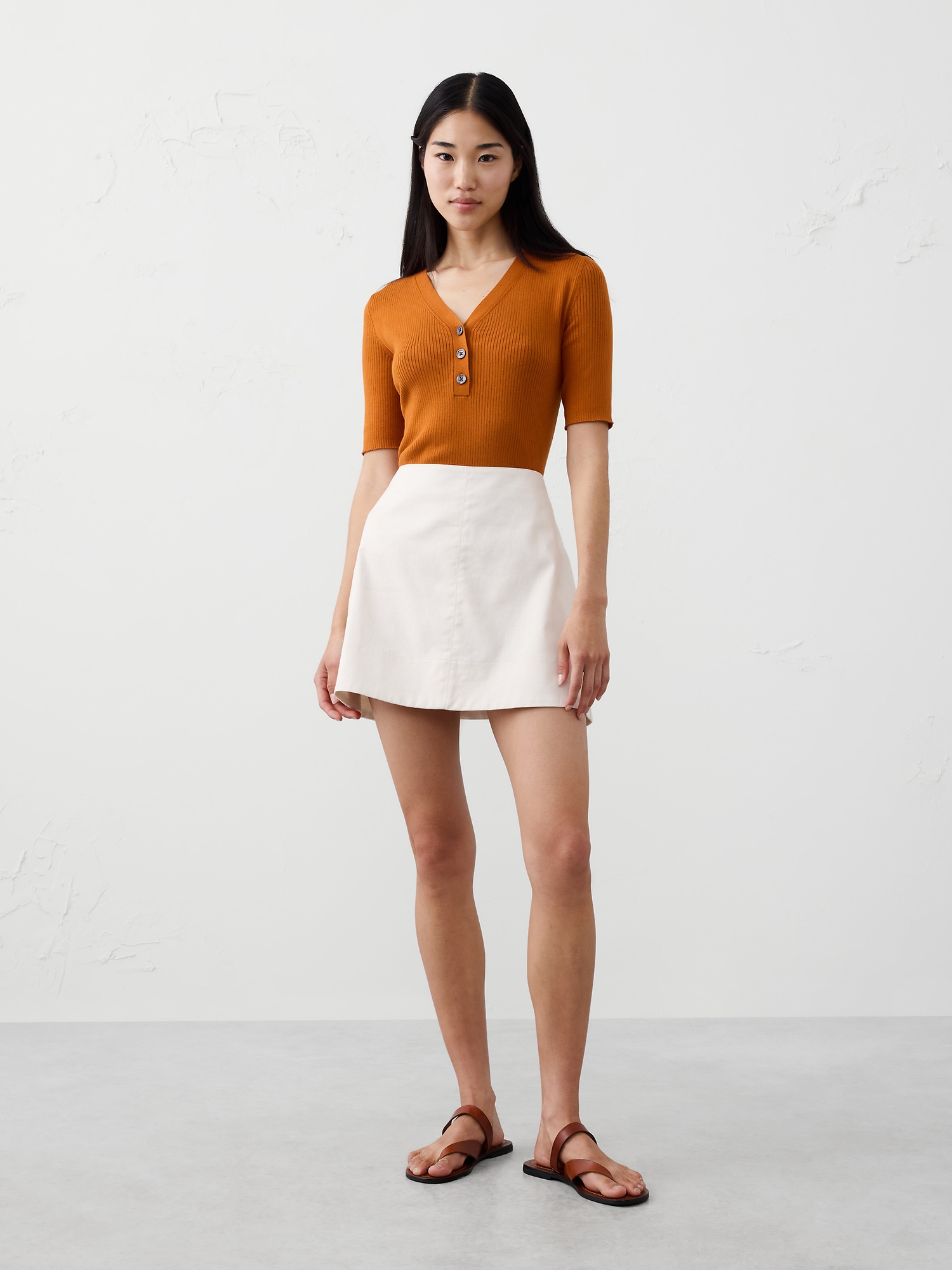 Image number 1 showing, Ribbed Sweater Henley