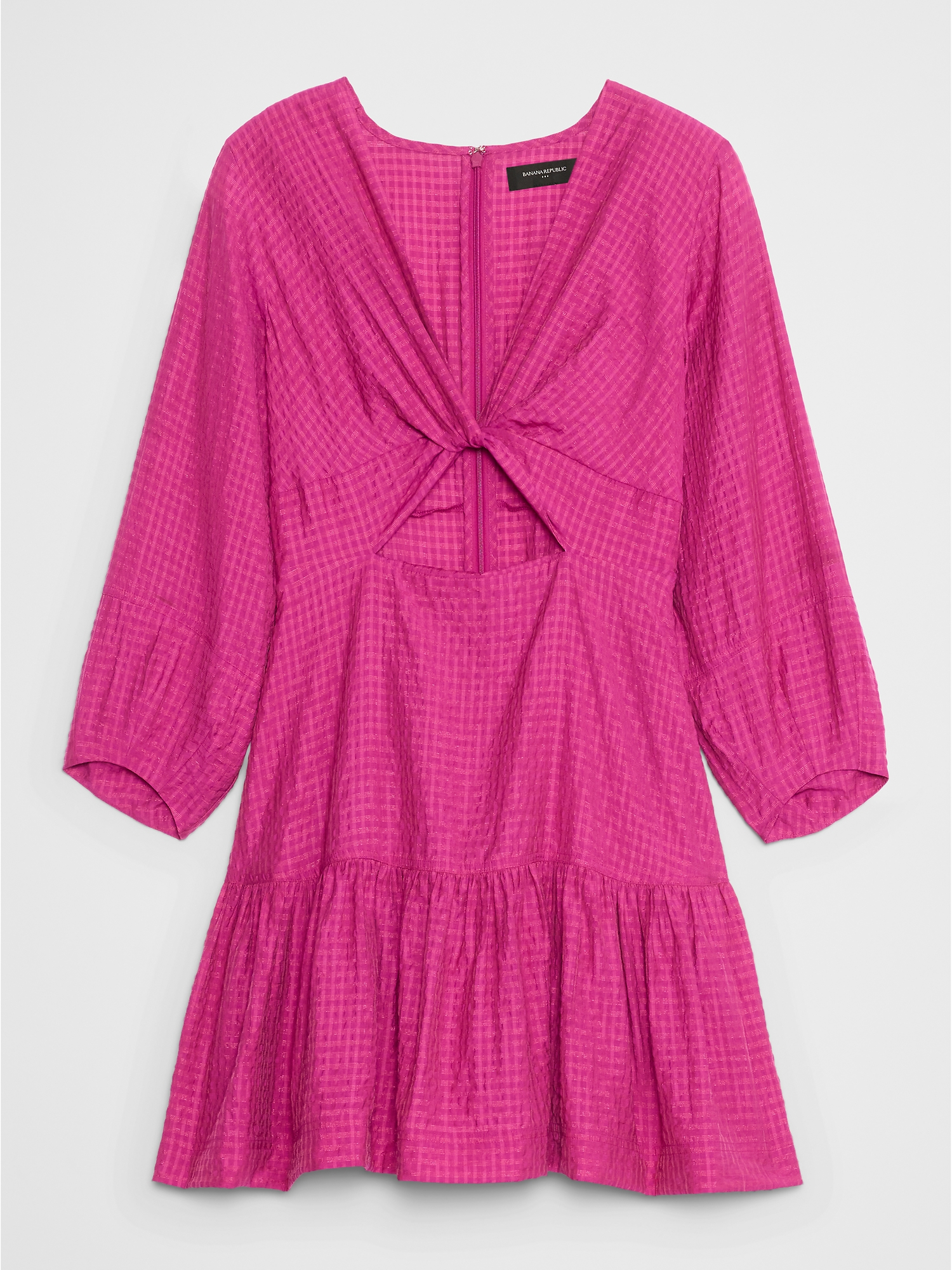 Image number 4 showing, TEXTURED TWIST MINI DRESS