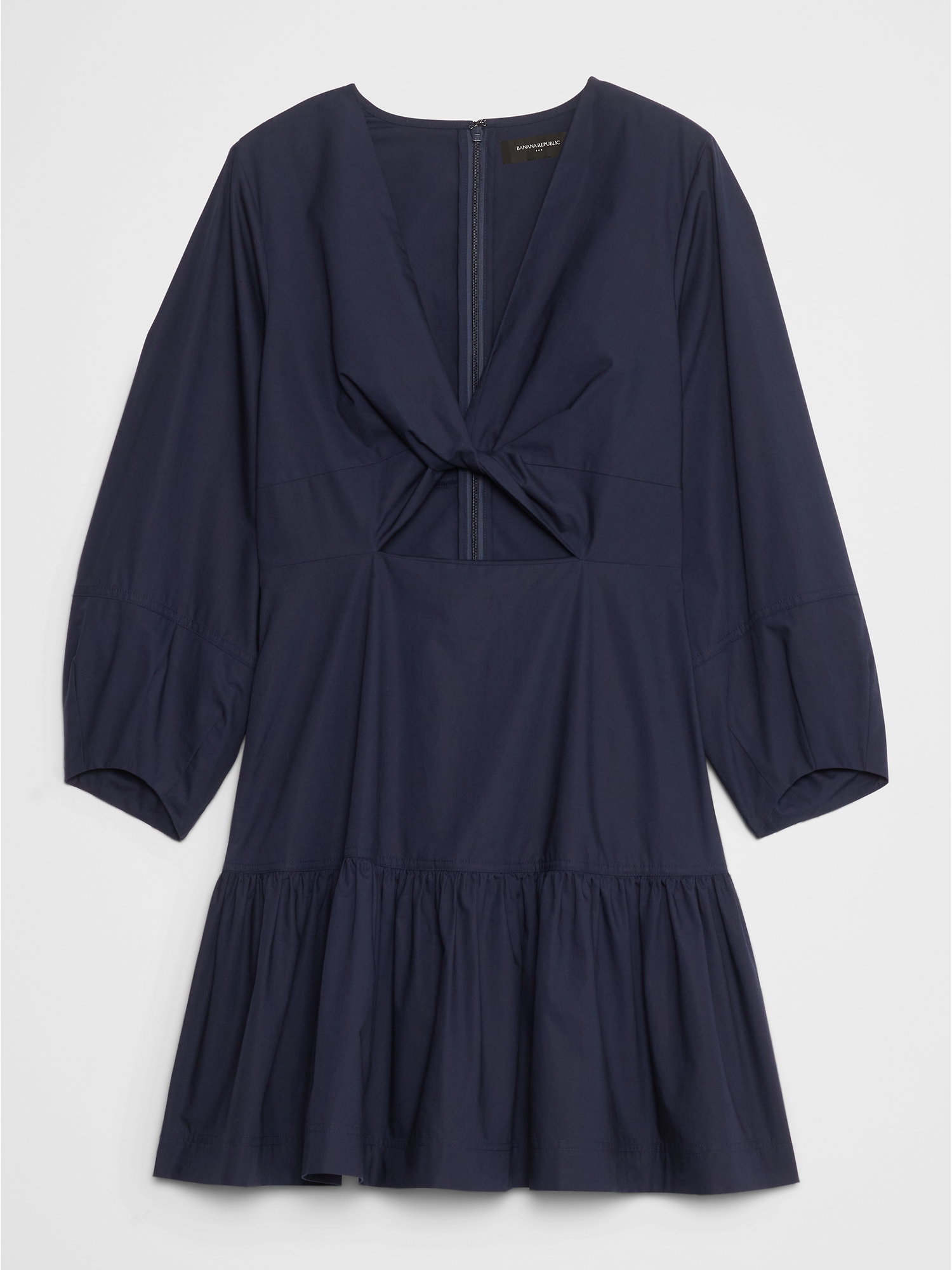 Image number 4 showing, POPLIN TWIST MINI DRESS
