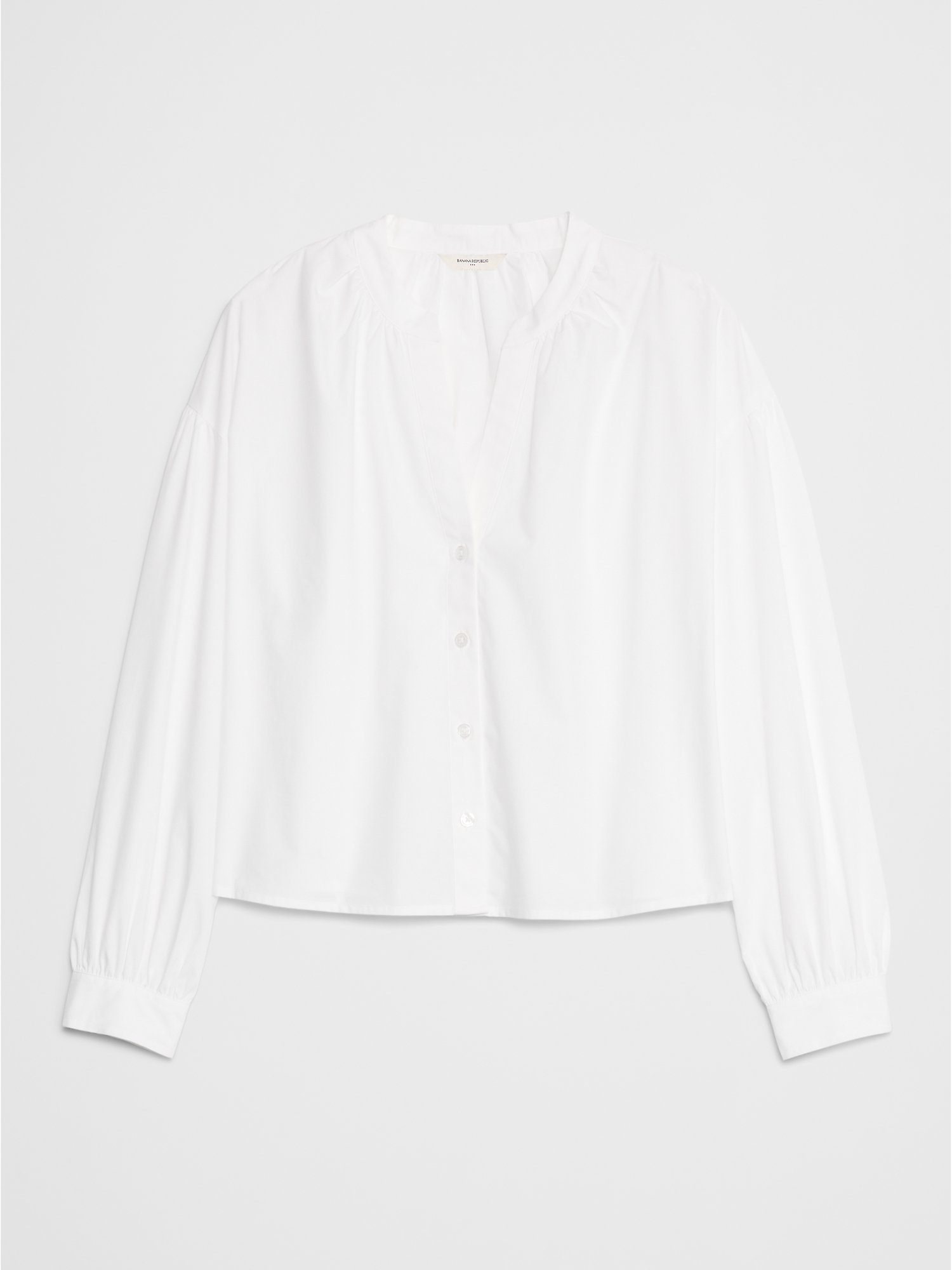 Image number 7 showing, JACQUARD PUFF-SLEEVE TOP