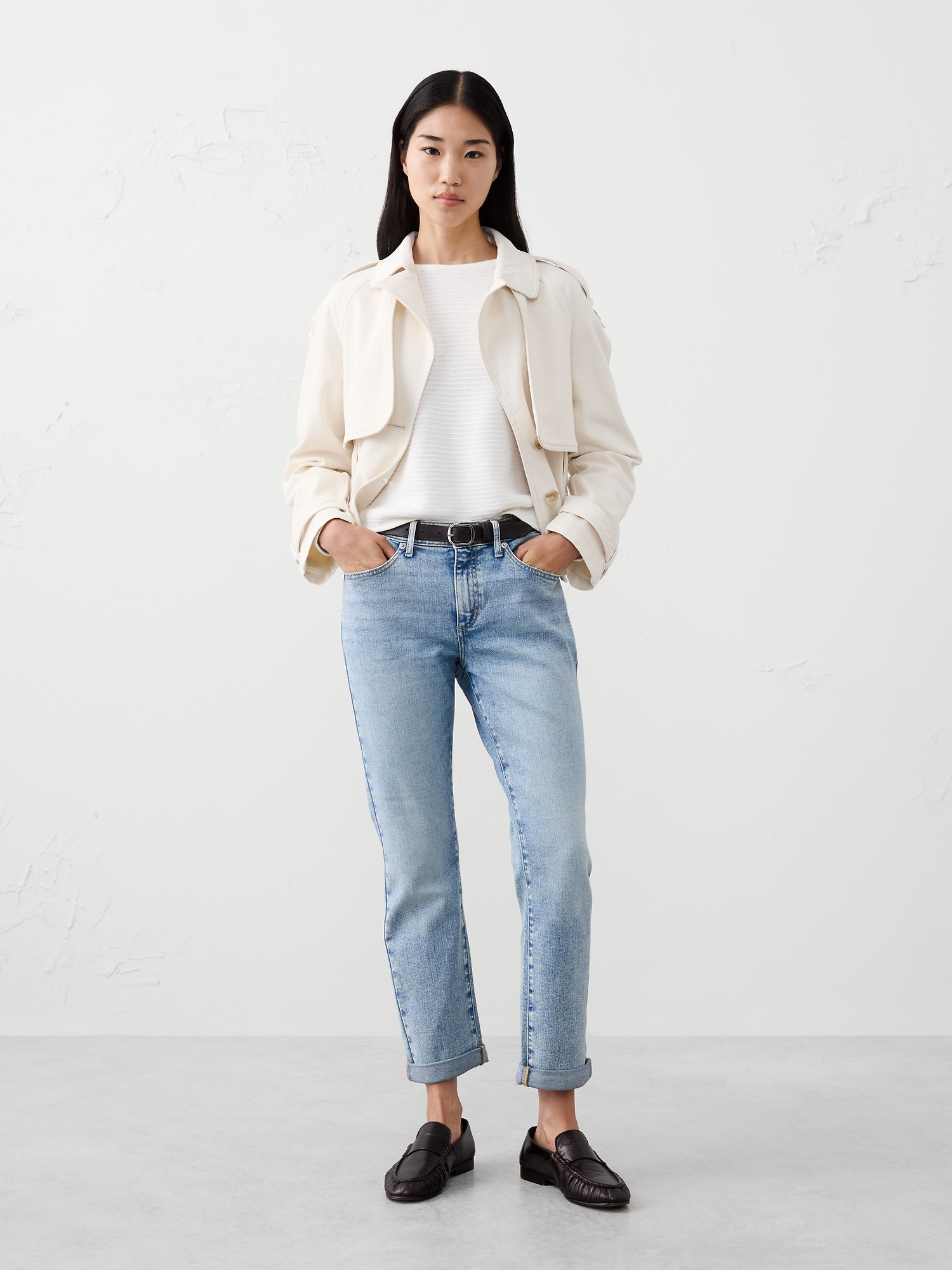 Image number 1 showing, Girlfriend Mid-Rise Jean
