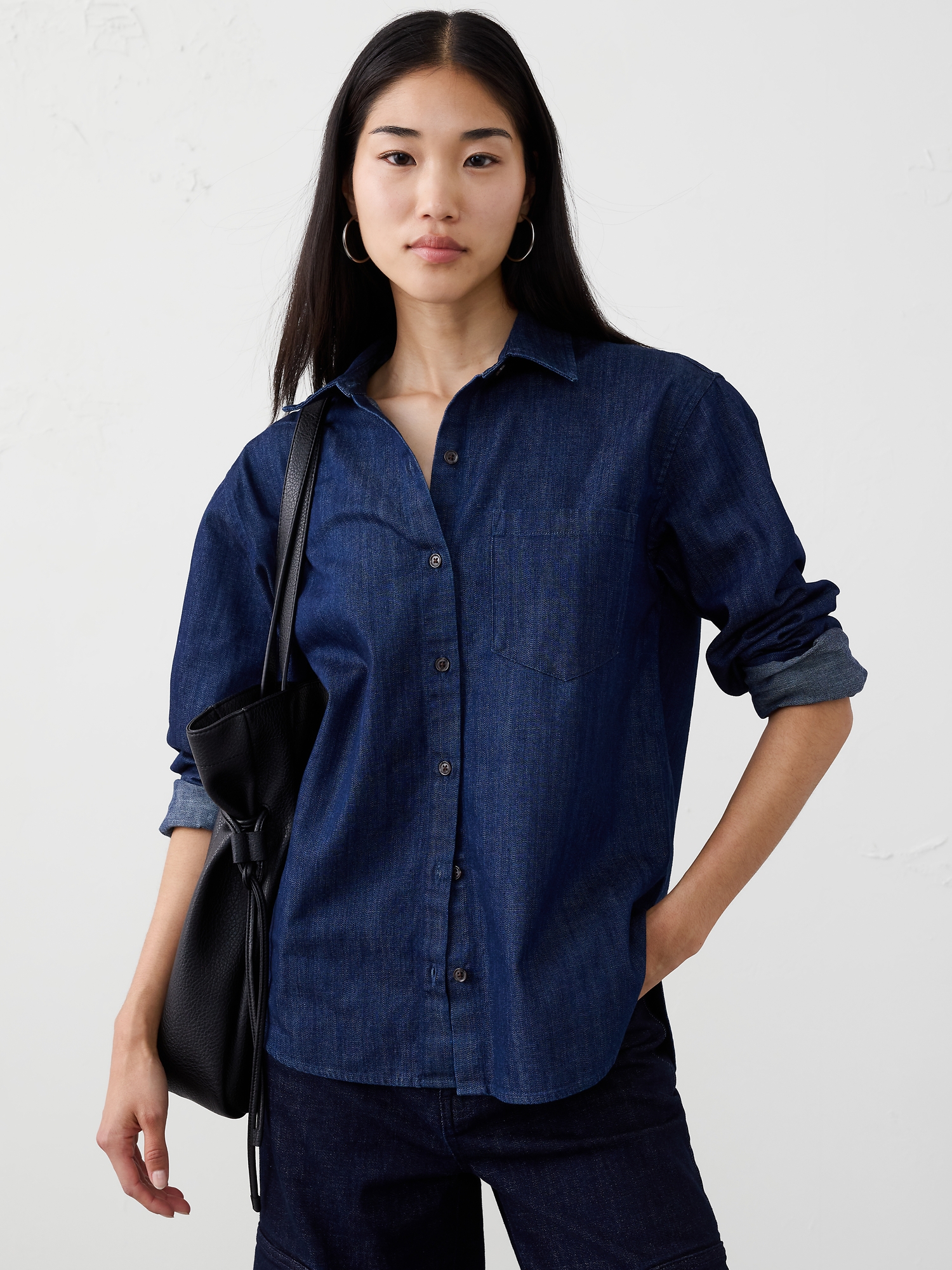 Image number 1 showing, DENIM SHIRT