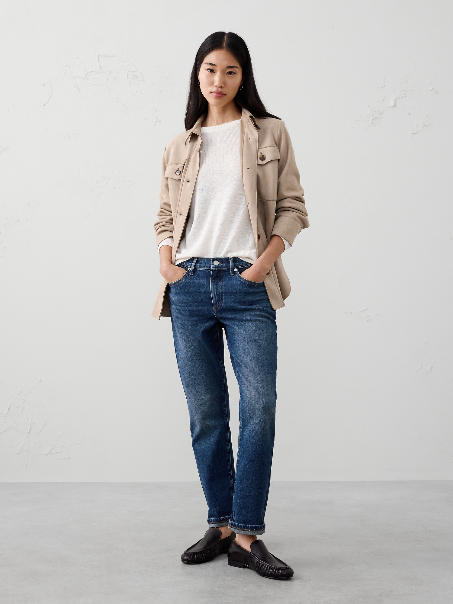 Image number 1 showing, GIRLFRIEND MID-RISE JEAN