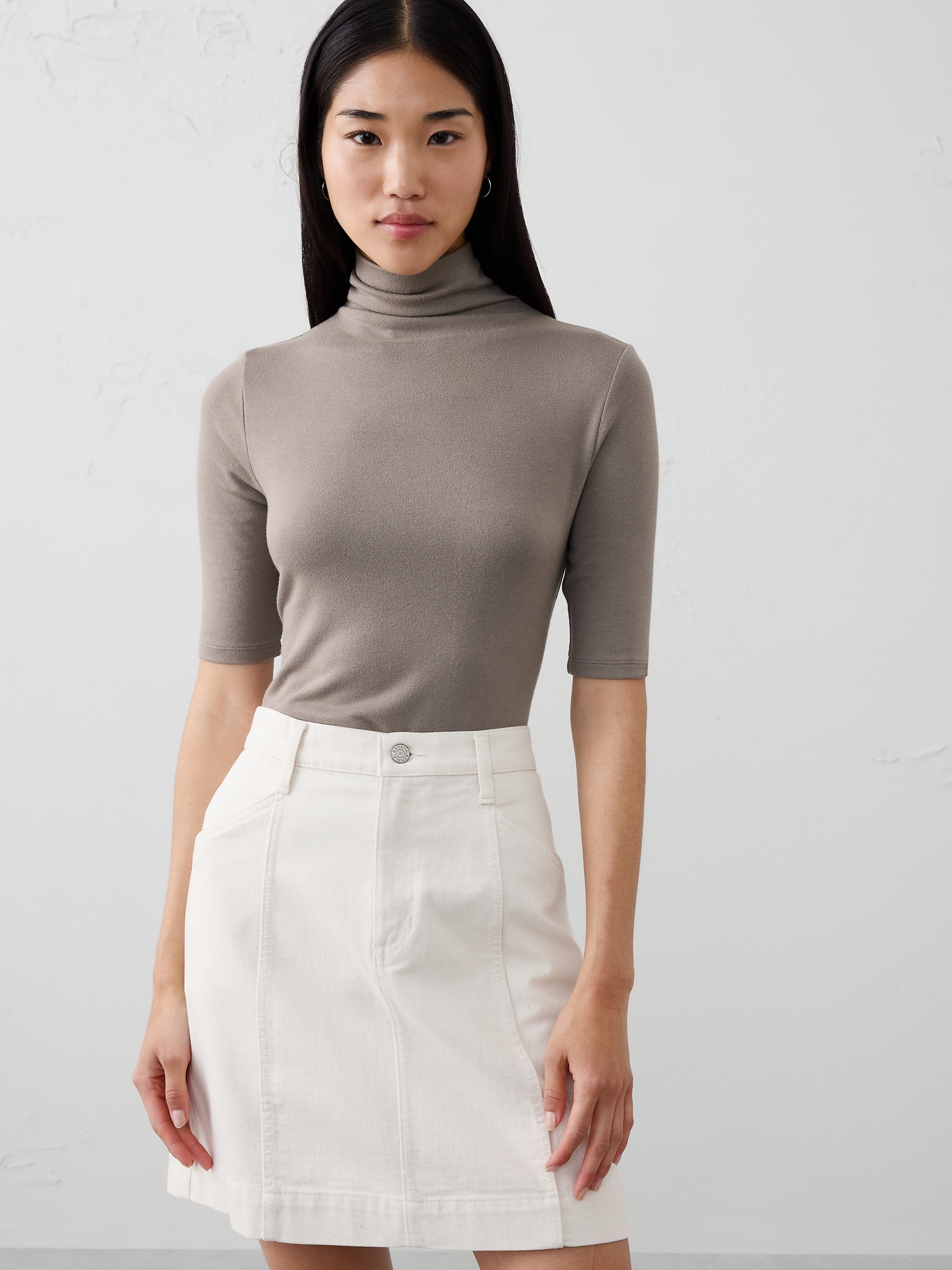 Image number 1 showing, Soft Luxe Turtleneck Top