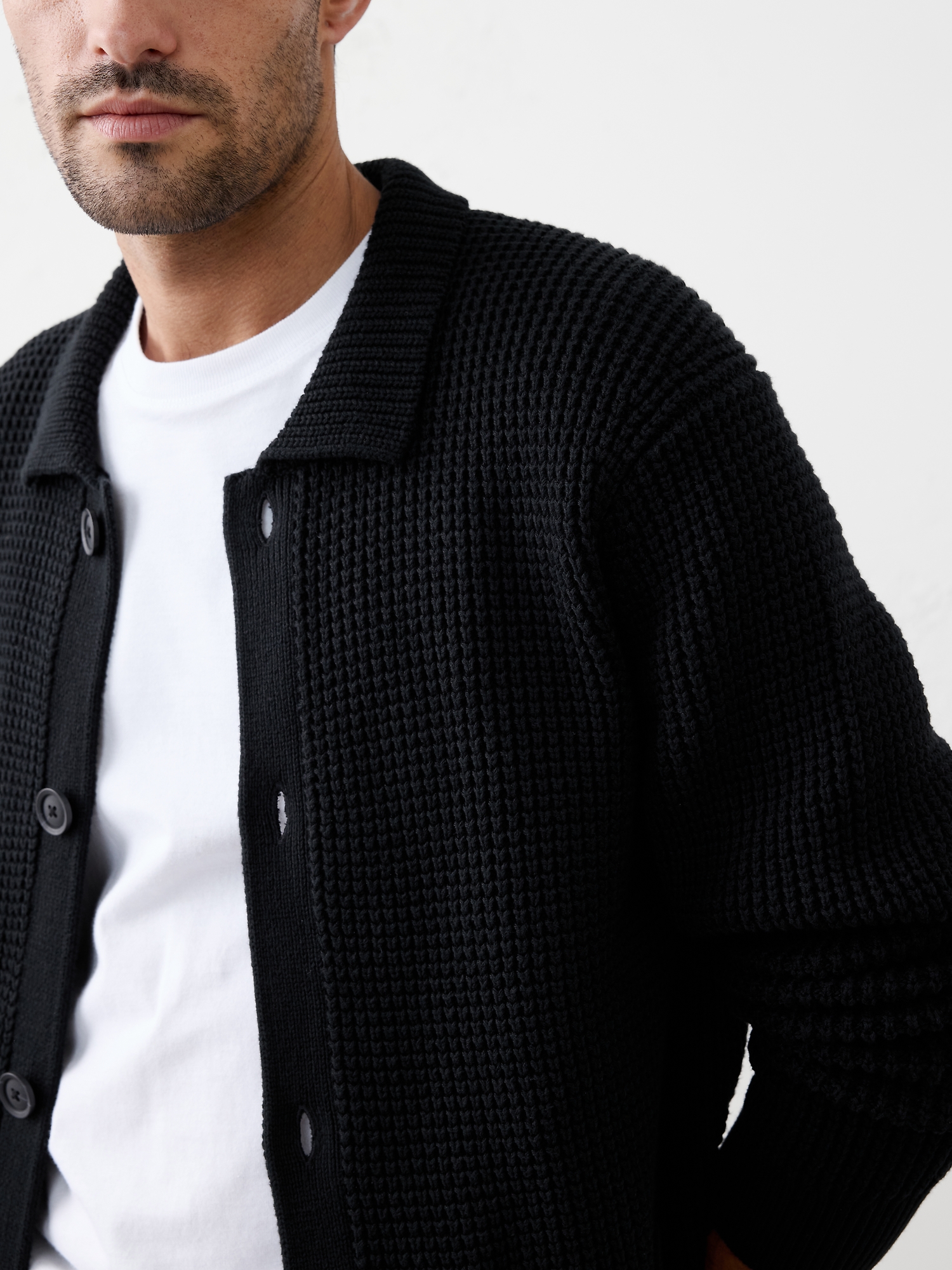 Image number 3 showing, Waffle Cardigan