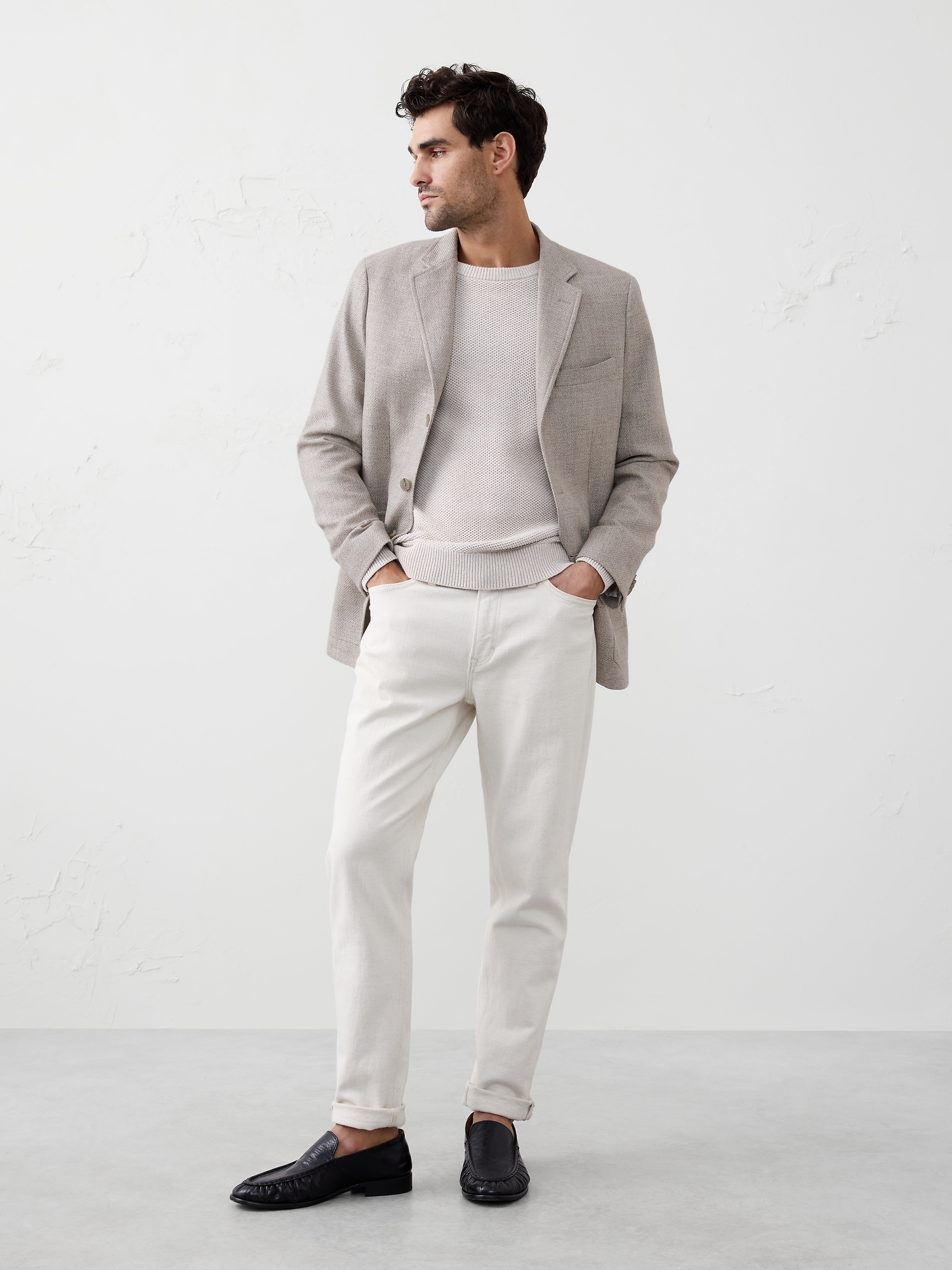 Image number 3 showing, TAILORED-FIT SHADOW WEAVE JACKET