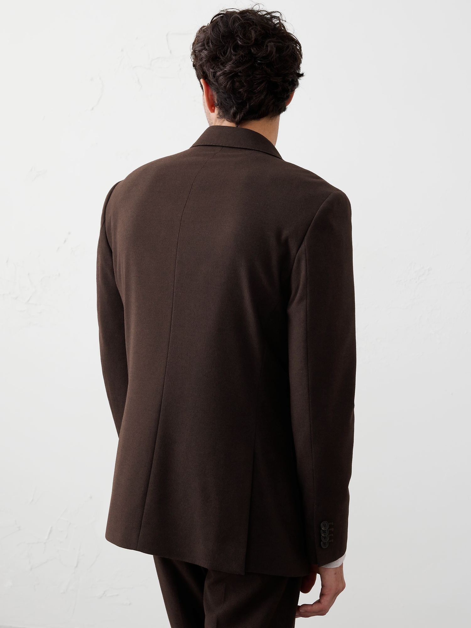 Image number 5 showing, Tailored-Fit Soft Flannel Suit Jacket