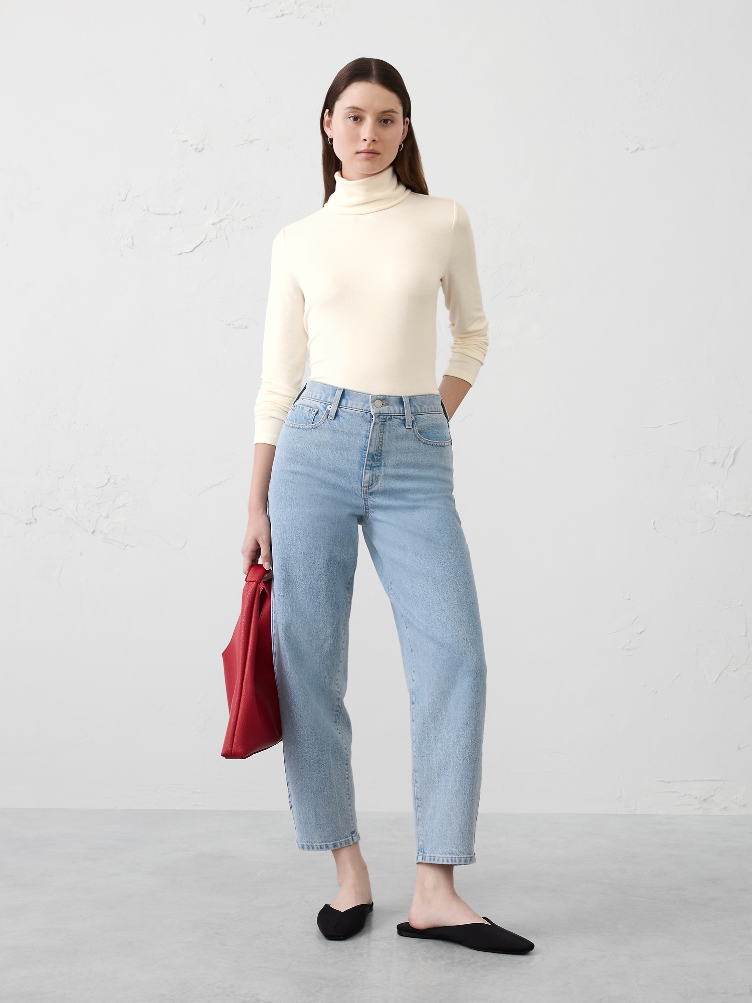 Image number 1 showing, Soft Luxe Turtleneck Top