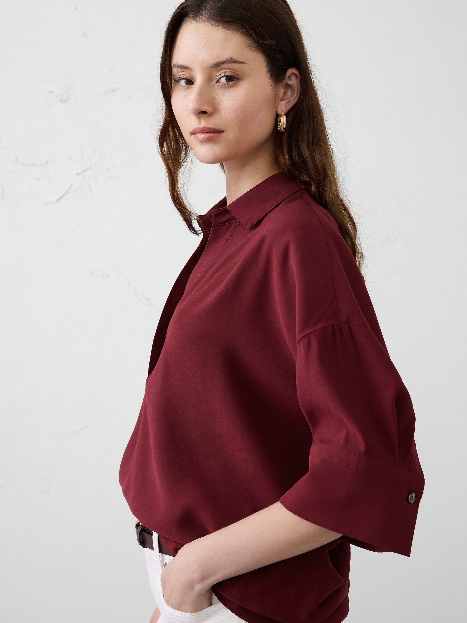 Image number 3 showing, Drapey Oversized Top