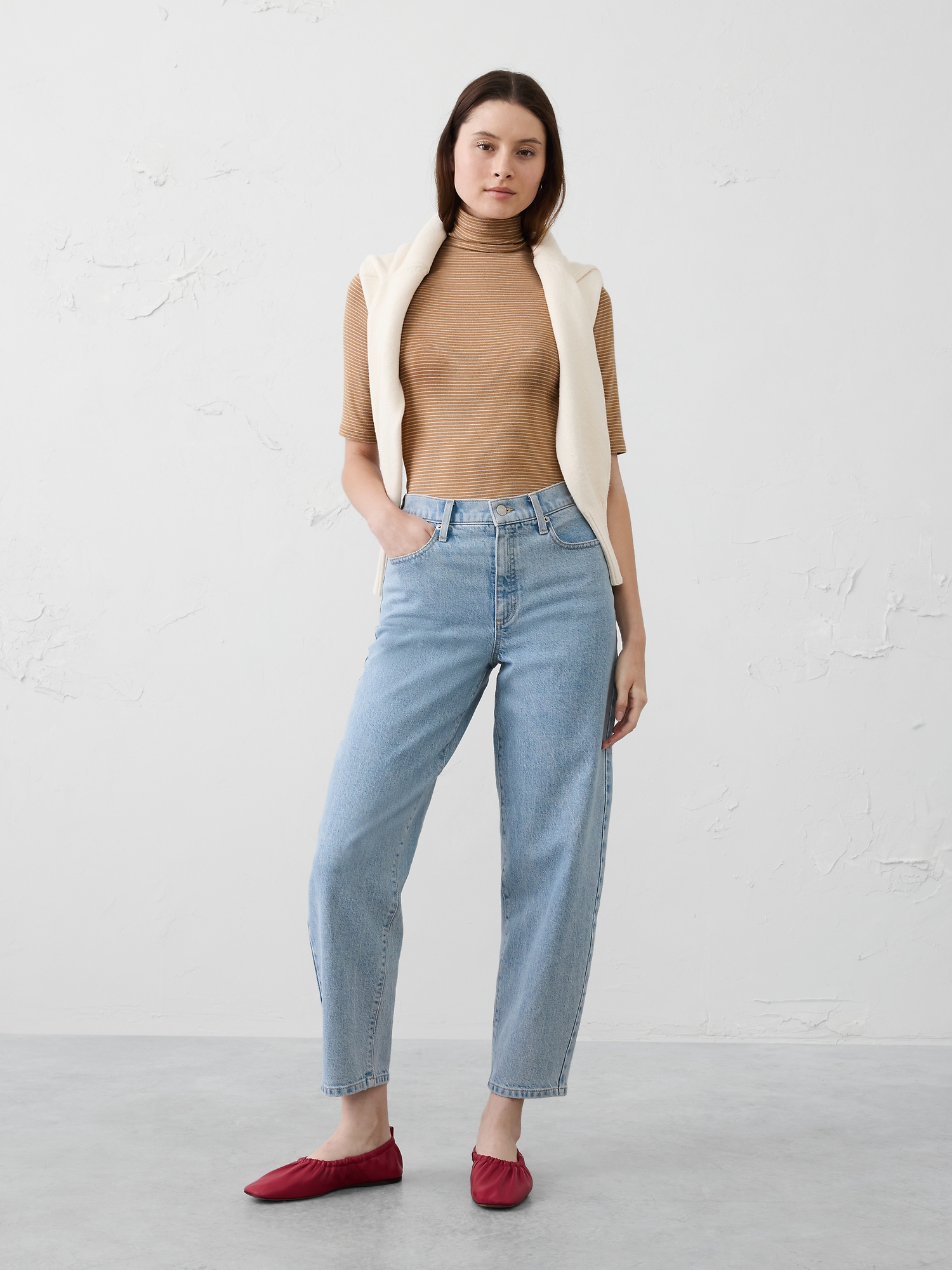 Image number 1 showing, SOFT LUXE TURTLENECK TOP