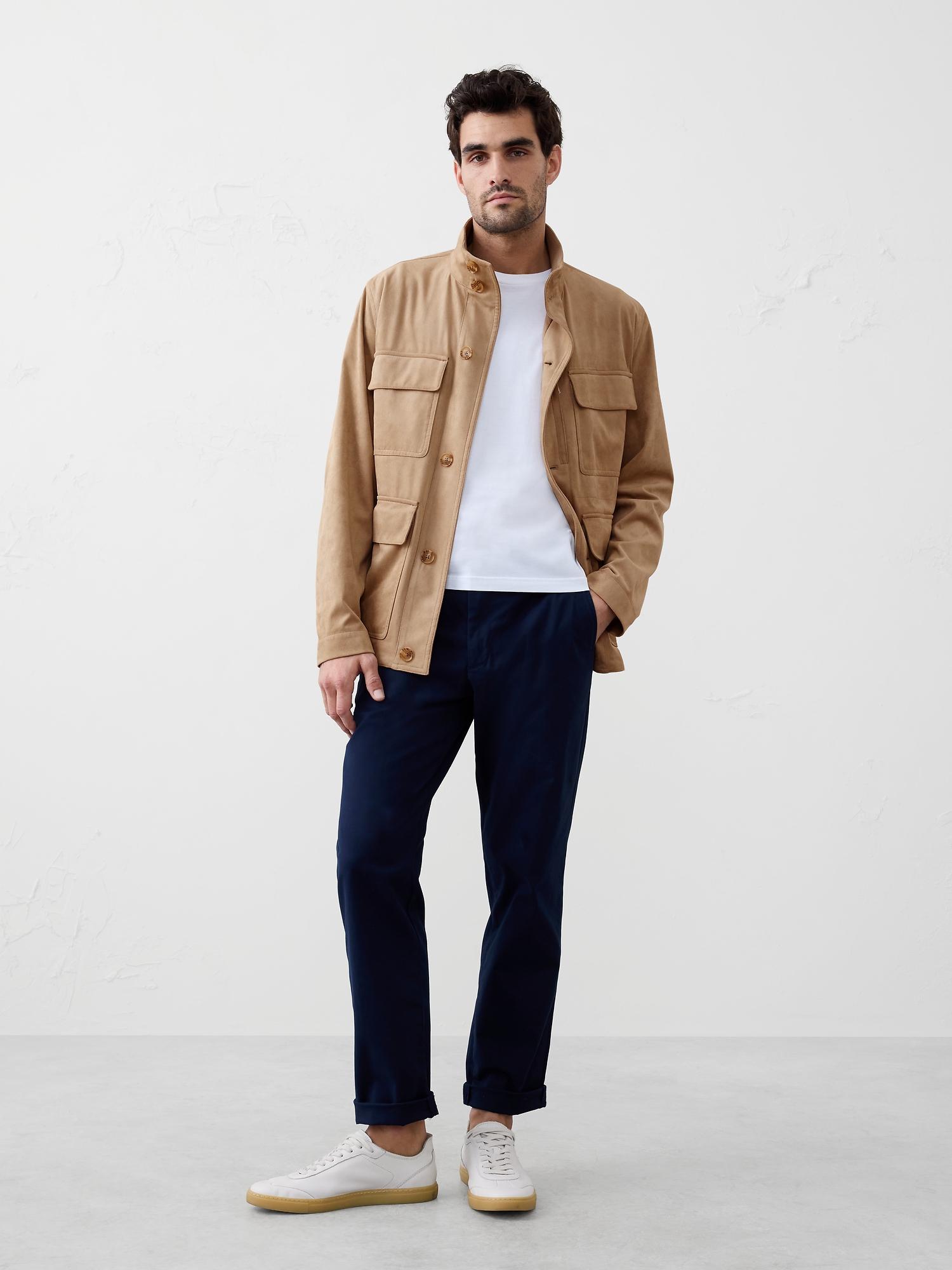 Image number 1 showing, Vegan Suede Field Jacket