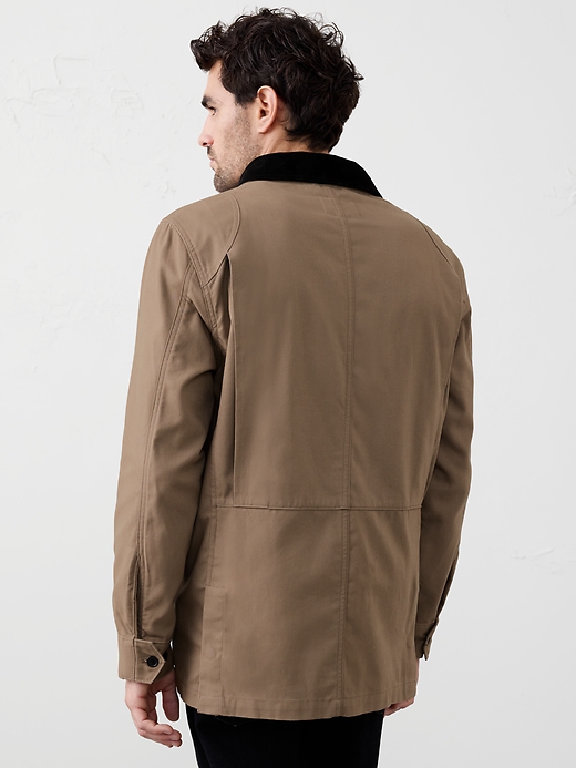 POST OVERALLS BANANA COLLAR JACKET BROWN 【公式通販】