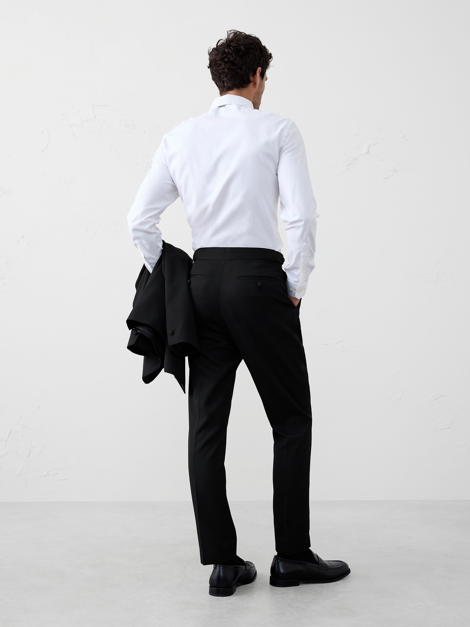 Image number 2 showing, Tailored-Fit Luxe Tuxedo Suit Trouser