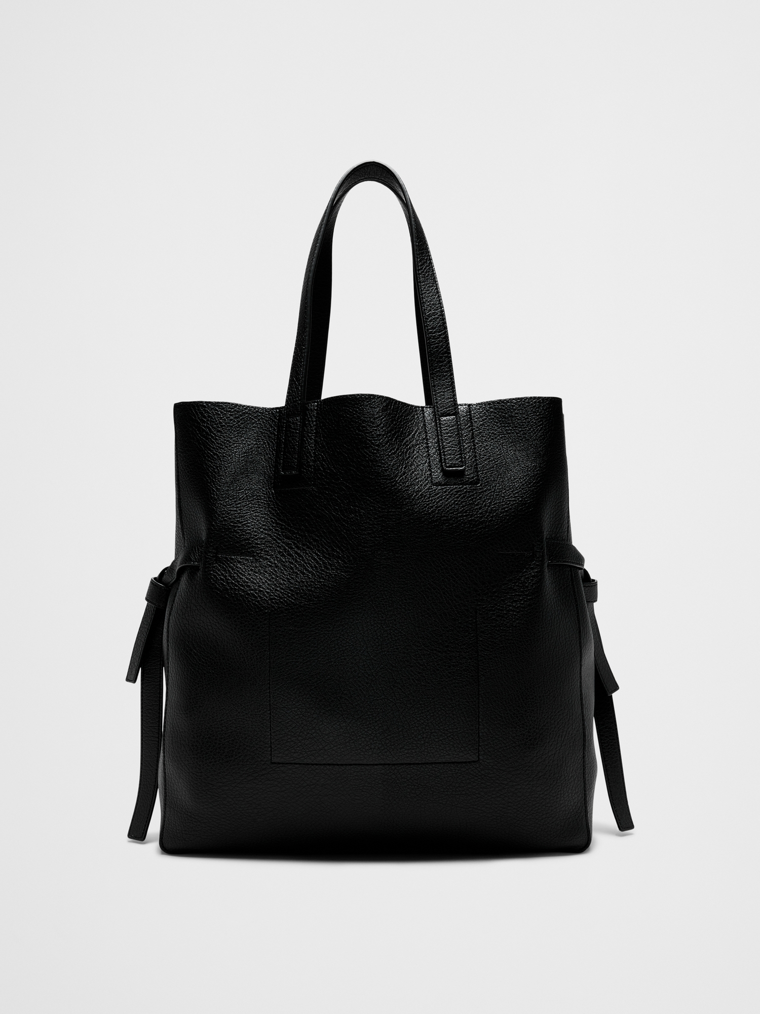 Image number 4 showing, Vegan Leather Tie-Side Tote
