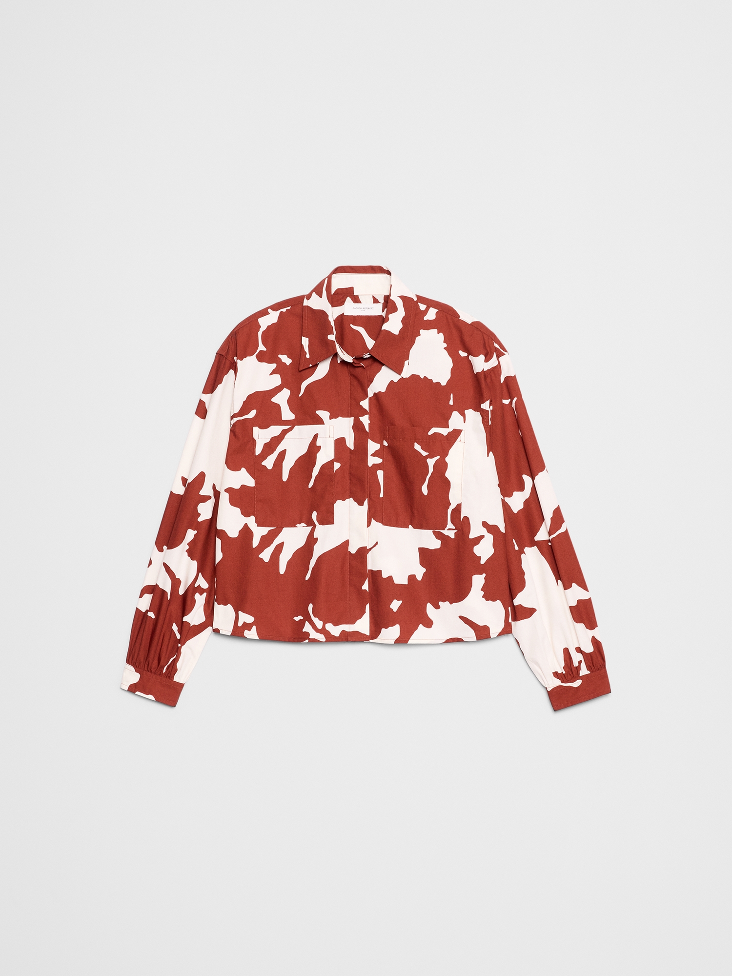 Image number 7 showing, CROPPED DOUBLE POCKET SHIRT