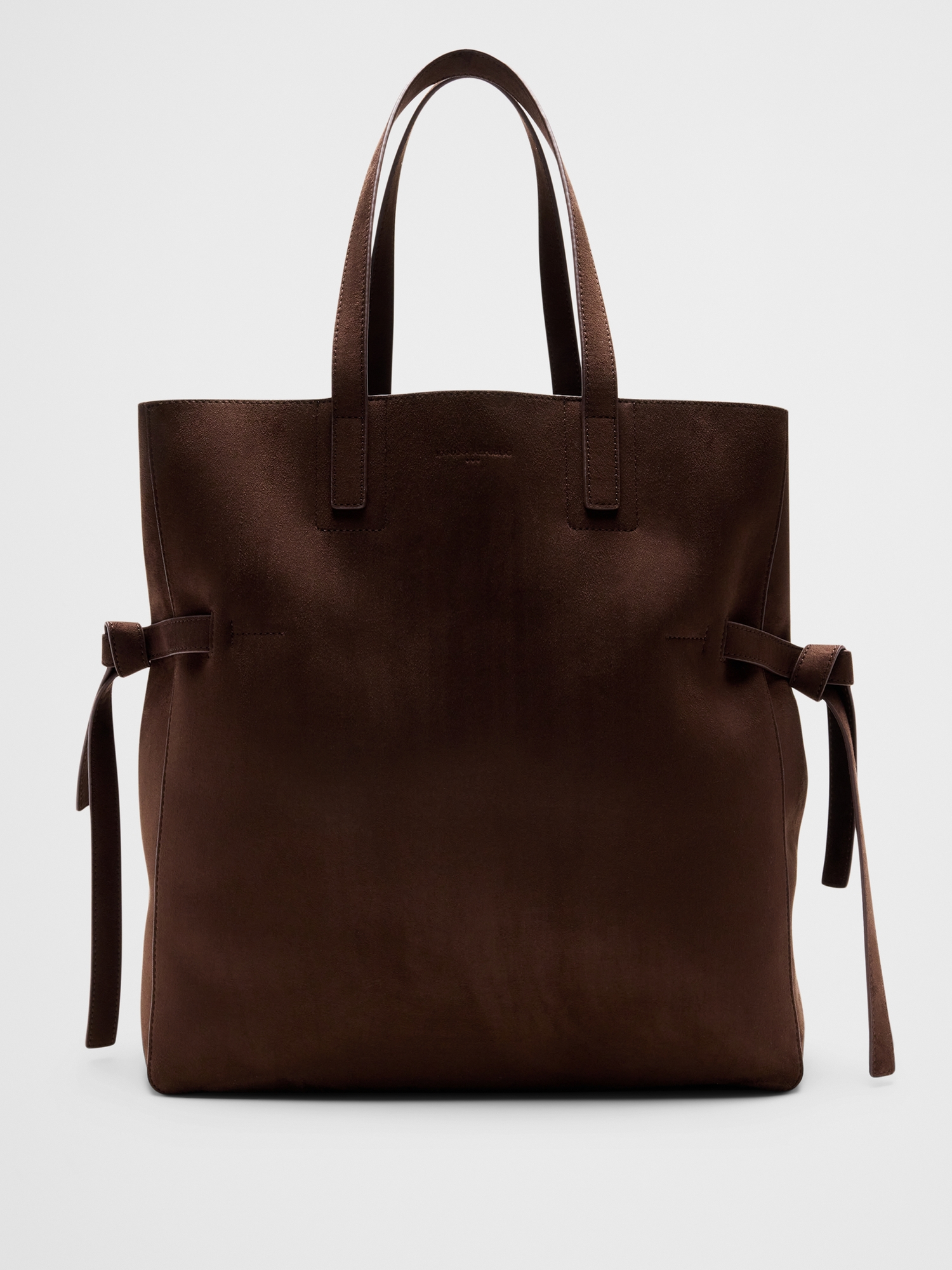 Image number 1 showing, Vegan Leather Tie-Side Tote