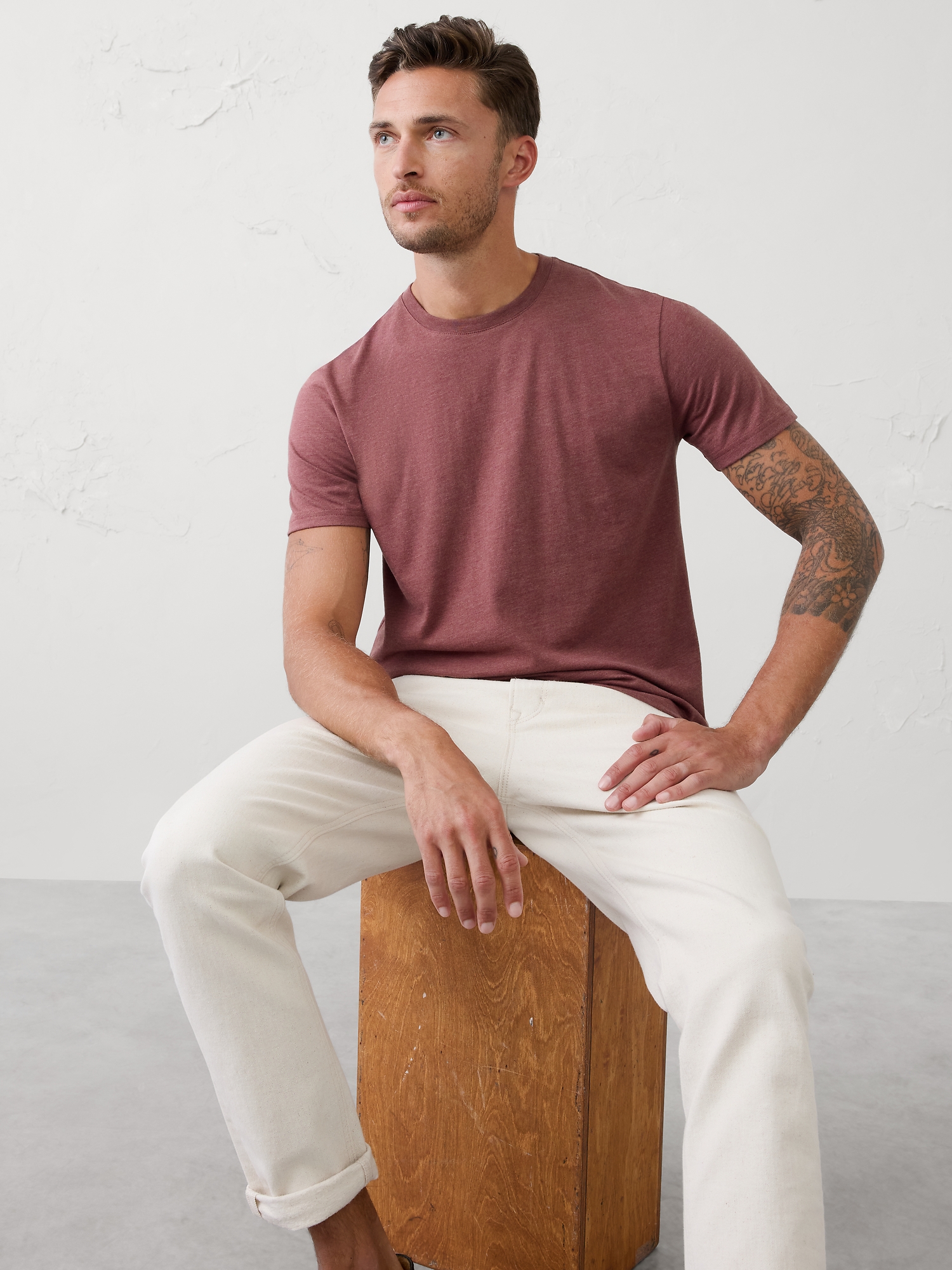 T-shirt de qualité supérieure - Canopée Rouge Séquoia