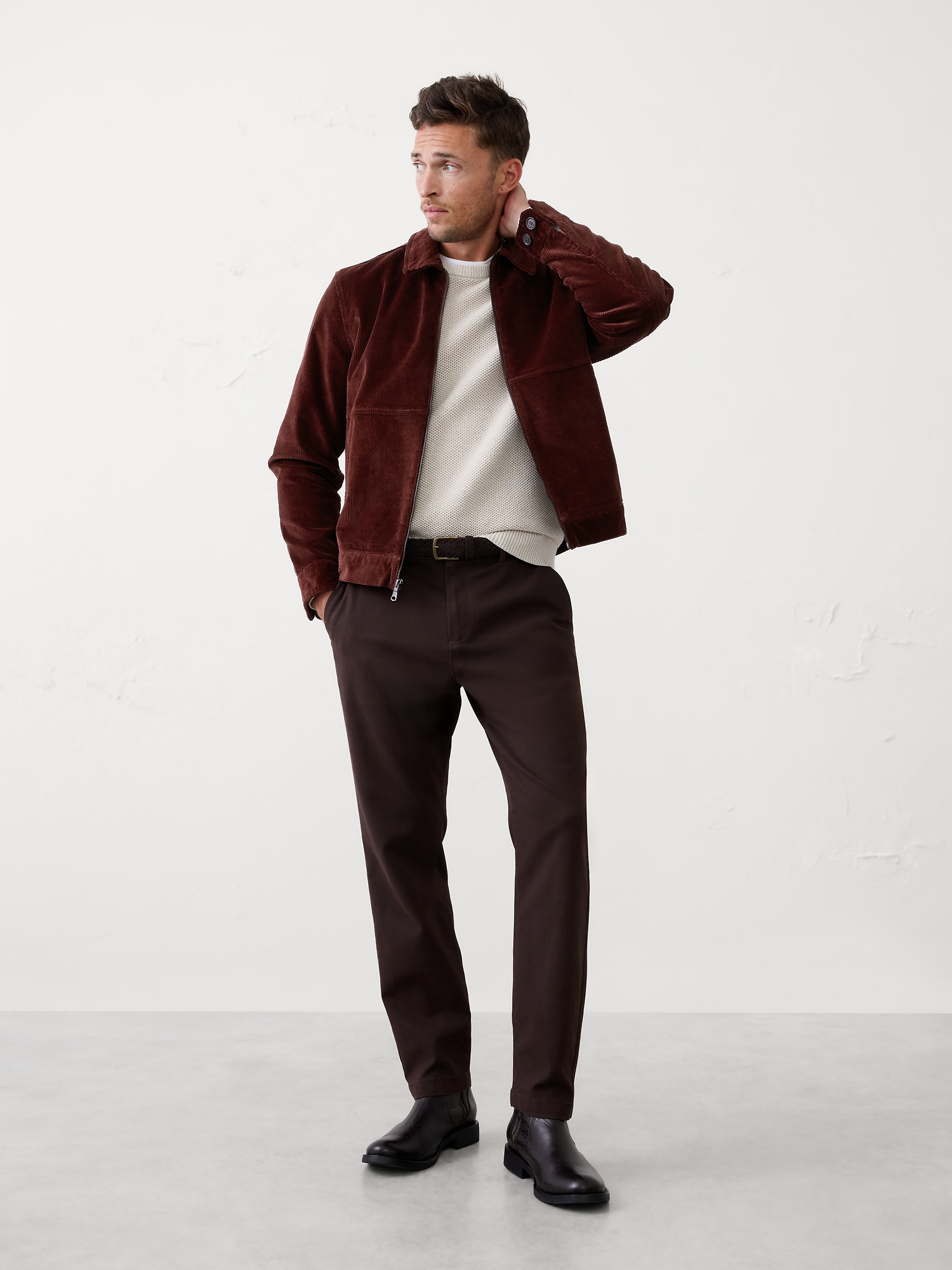 Image number 1 showing, CORDUROY HARRINGTON JACKET