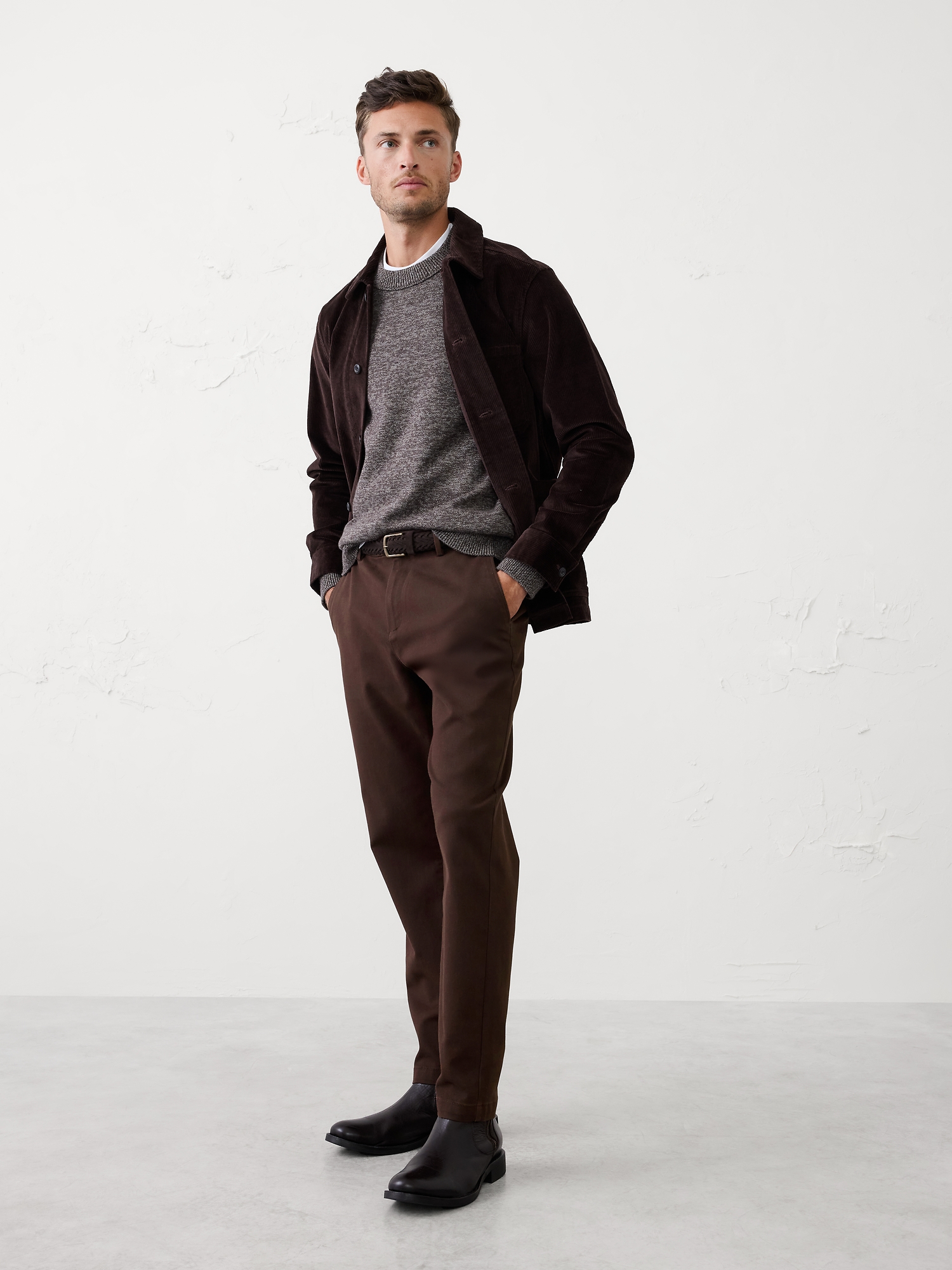 Image number 1 showing, SLIM MOLESKIN PANT
