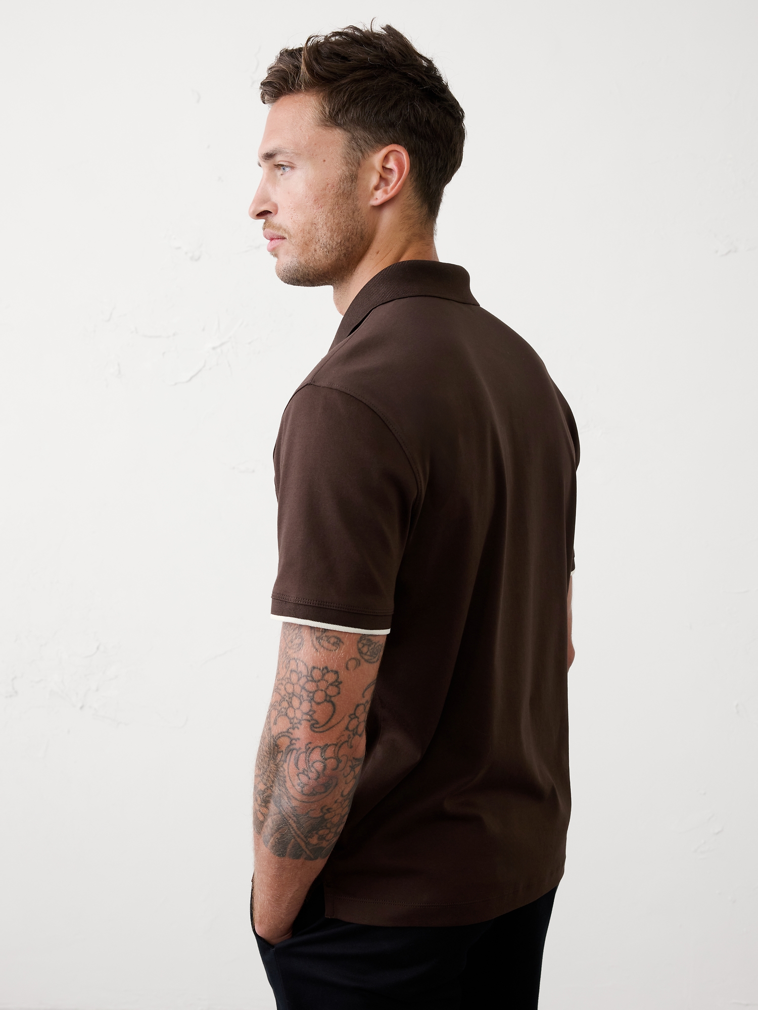 L'image numéro 2 présente Polo luxueux ultra-doux