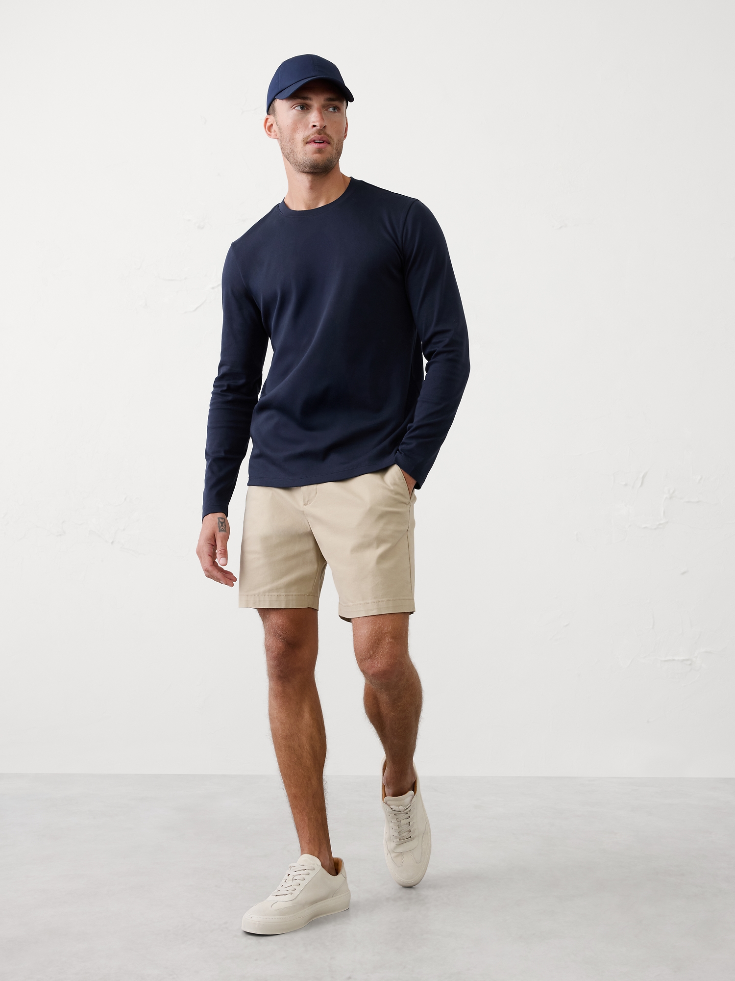 Luxe Touch Crew - Preppy Navy