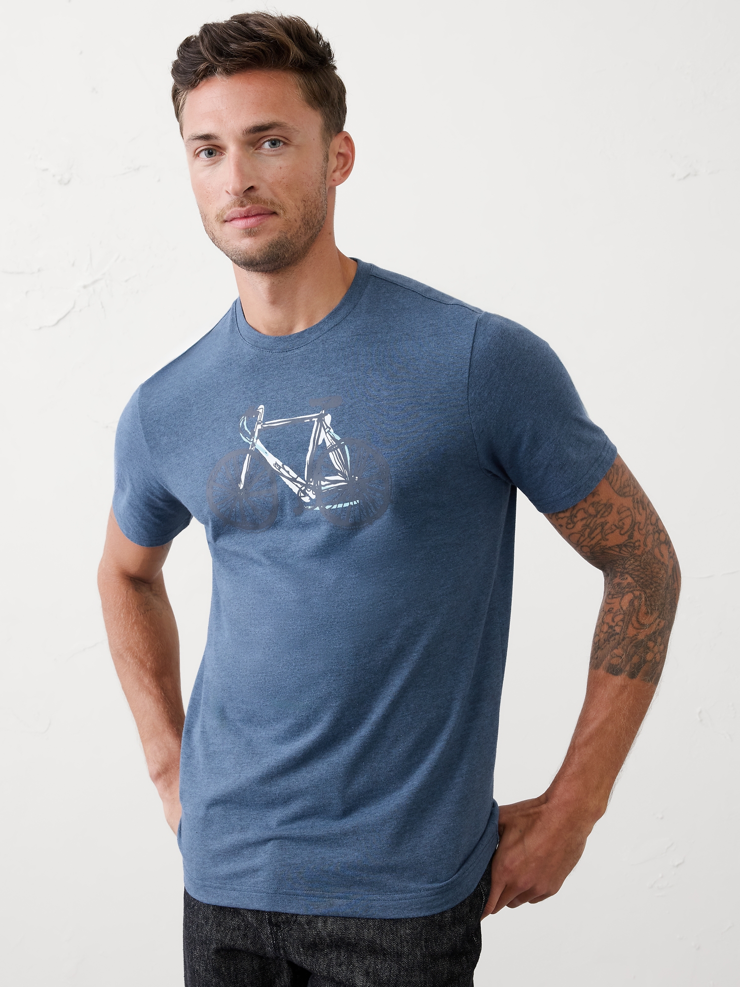 T-shirt imprimé - Bleu Cabo
