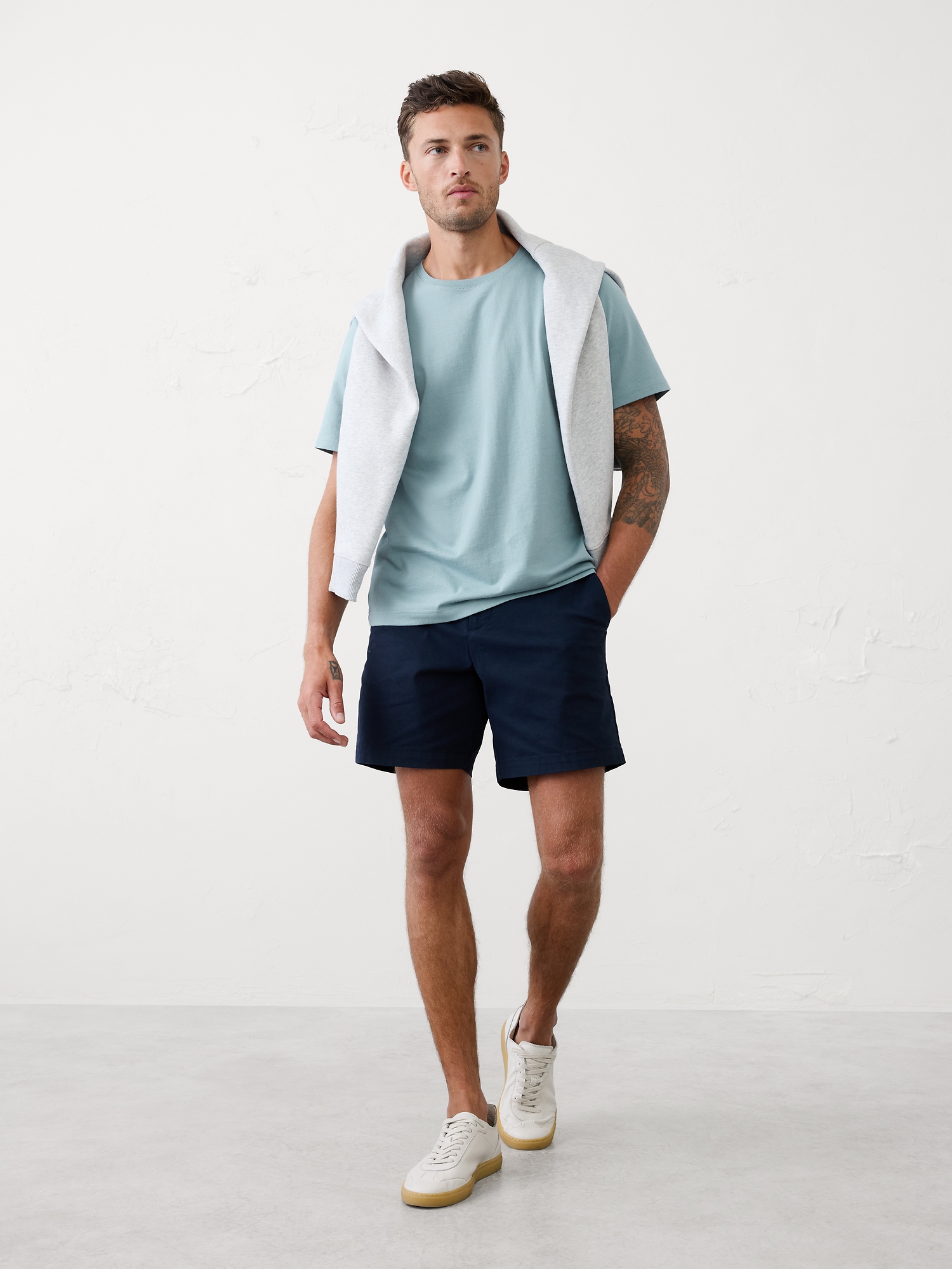 Midweight Cotton T-Shirt - Salty Air