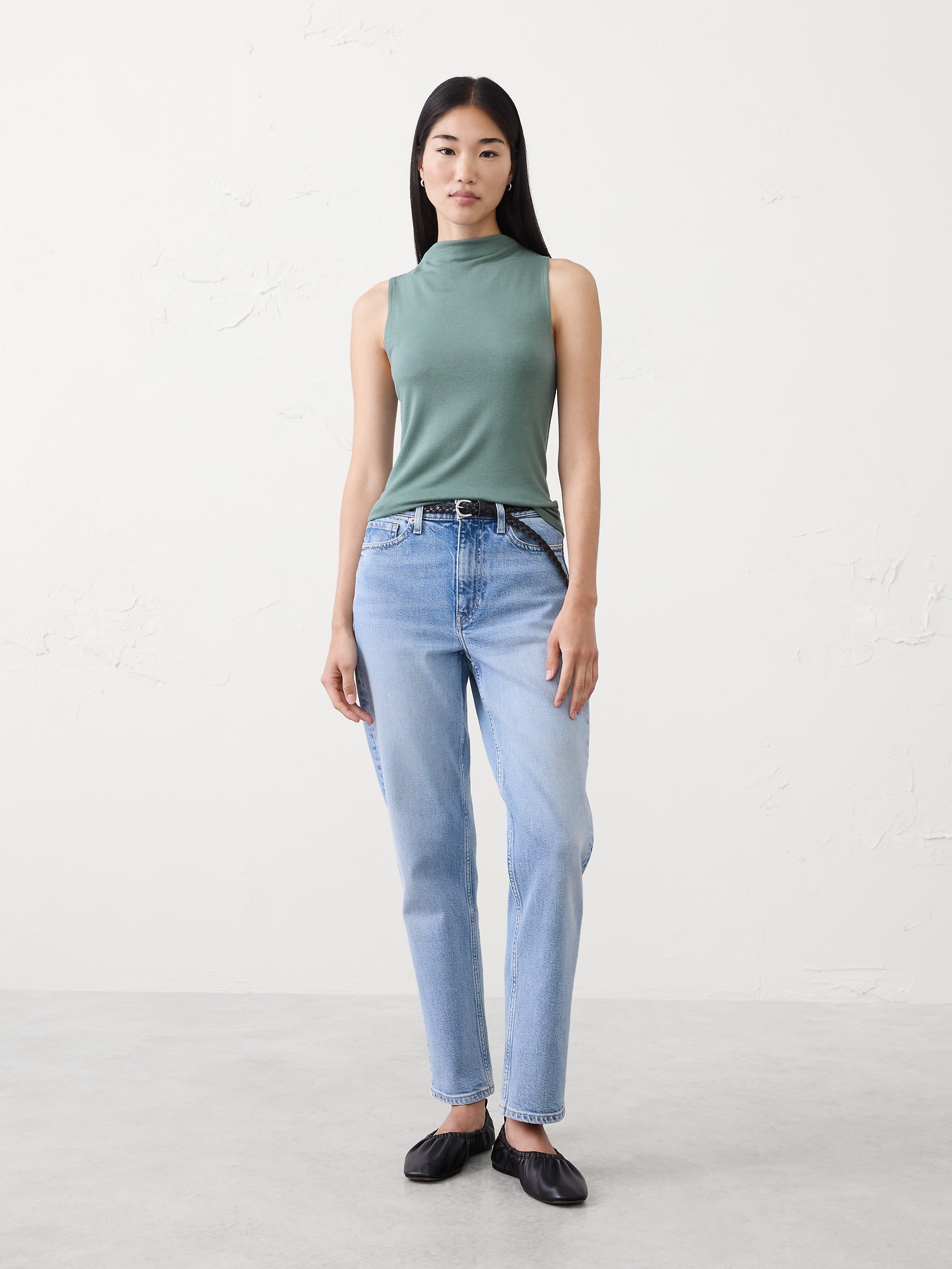 Image number 1 showing, SOFT LUXE MOCKNECK TOP