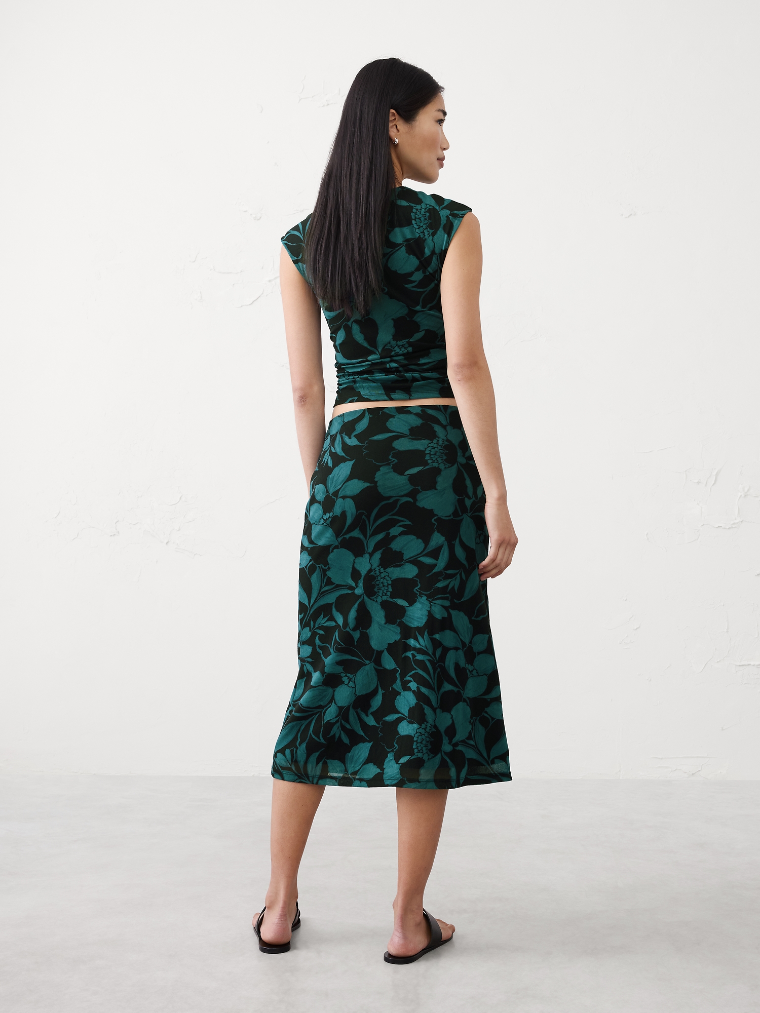 Image number 2 showing, Mesh Midi Skirt