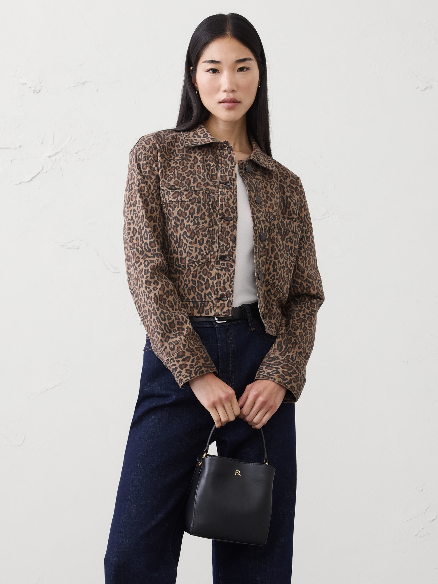 Image number 1 showing, Denim Cropped Jacket
