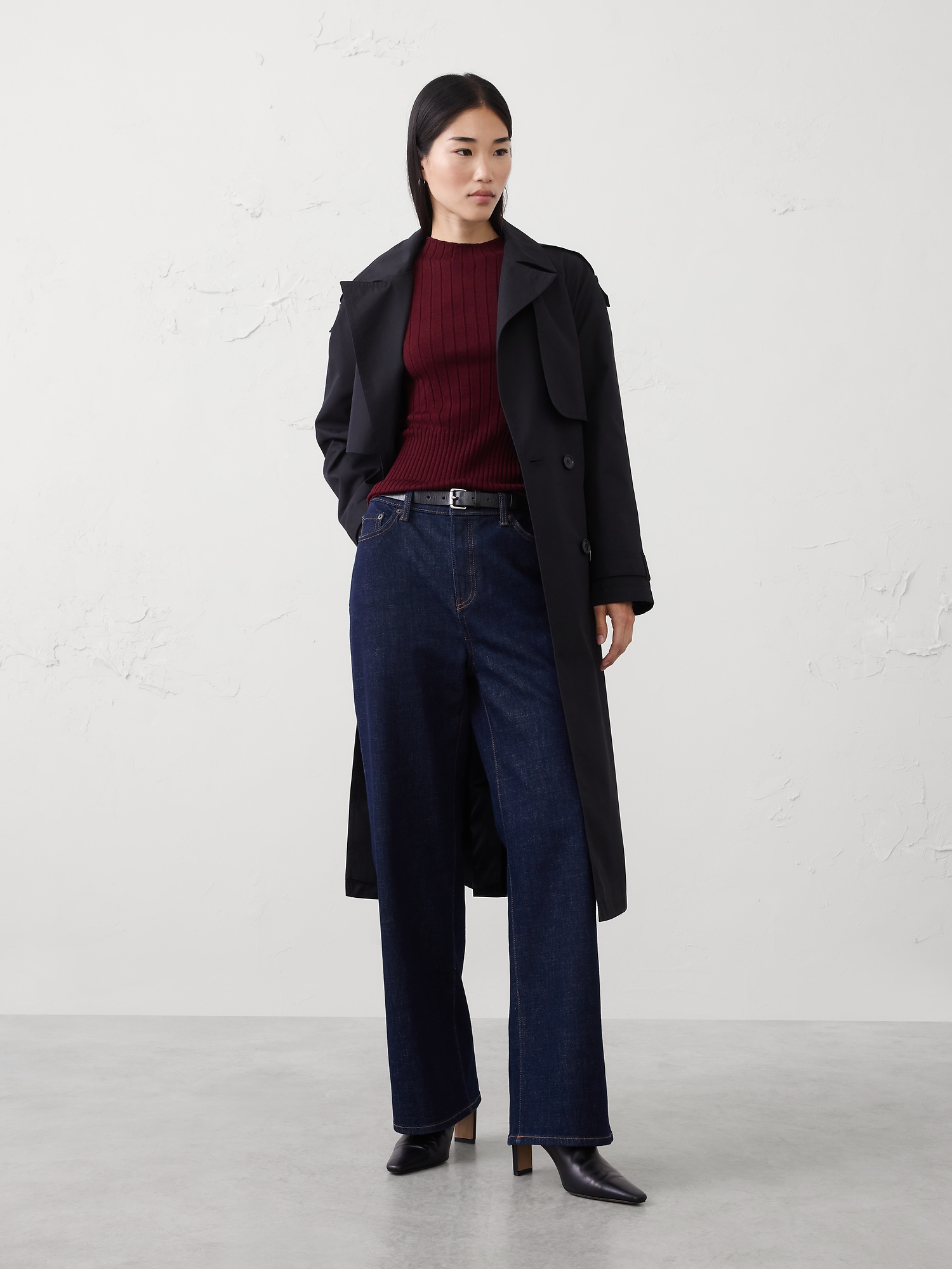 Image number 5 showing, MERINO WOOL RIBBED SWEATER
