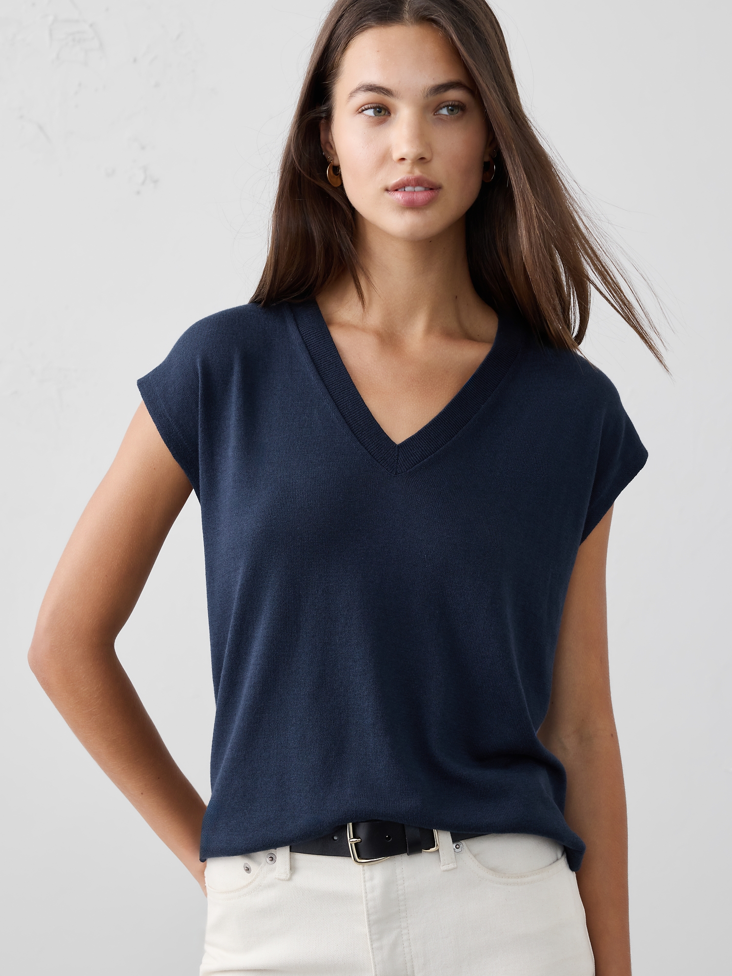 Image number 1 showing, FOREVER ROUND-HEM SWEATER