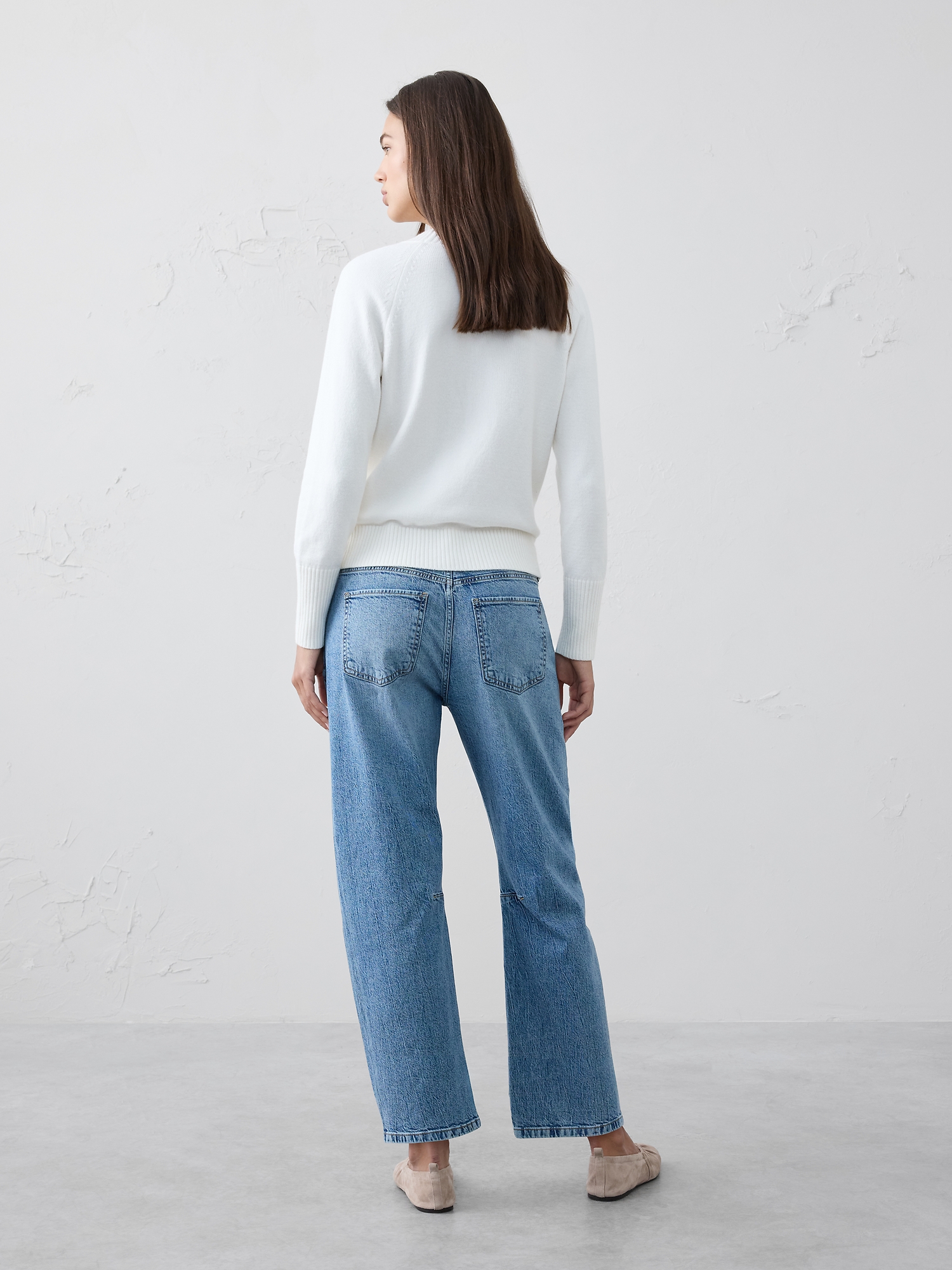 Image number 2 showing, Slim Barrel Mid-Rise Jean