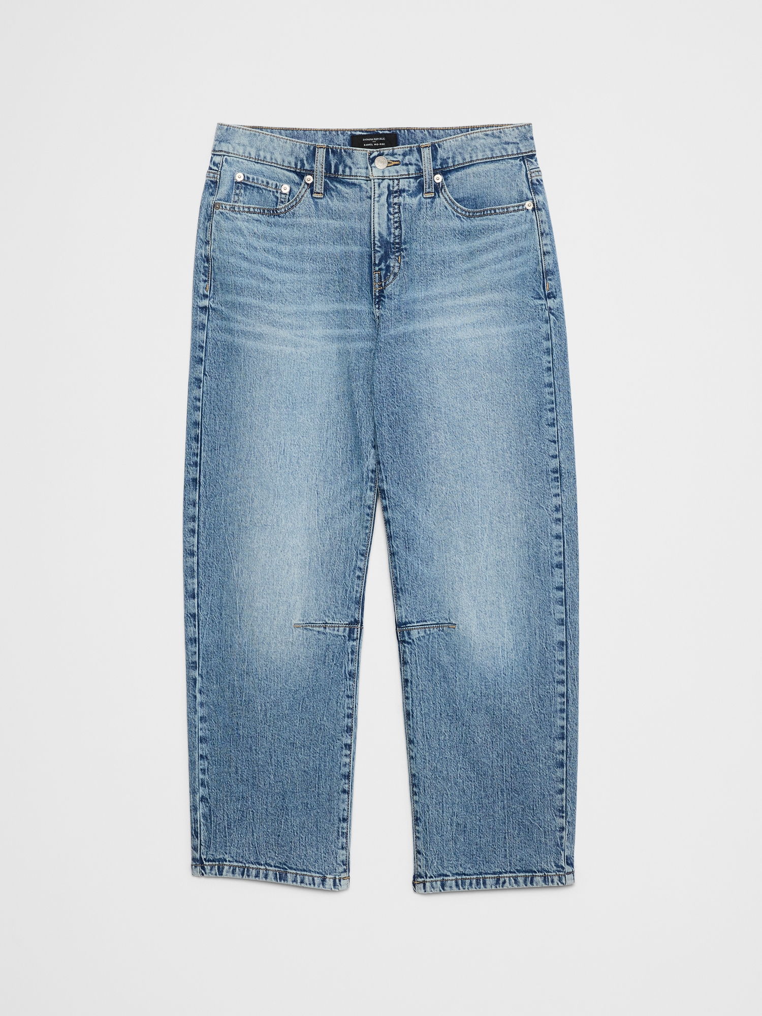 Image number 4 showing, Slim Barrel Mid-Rise Jean