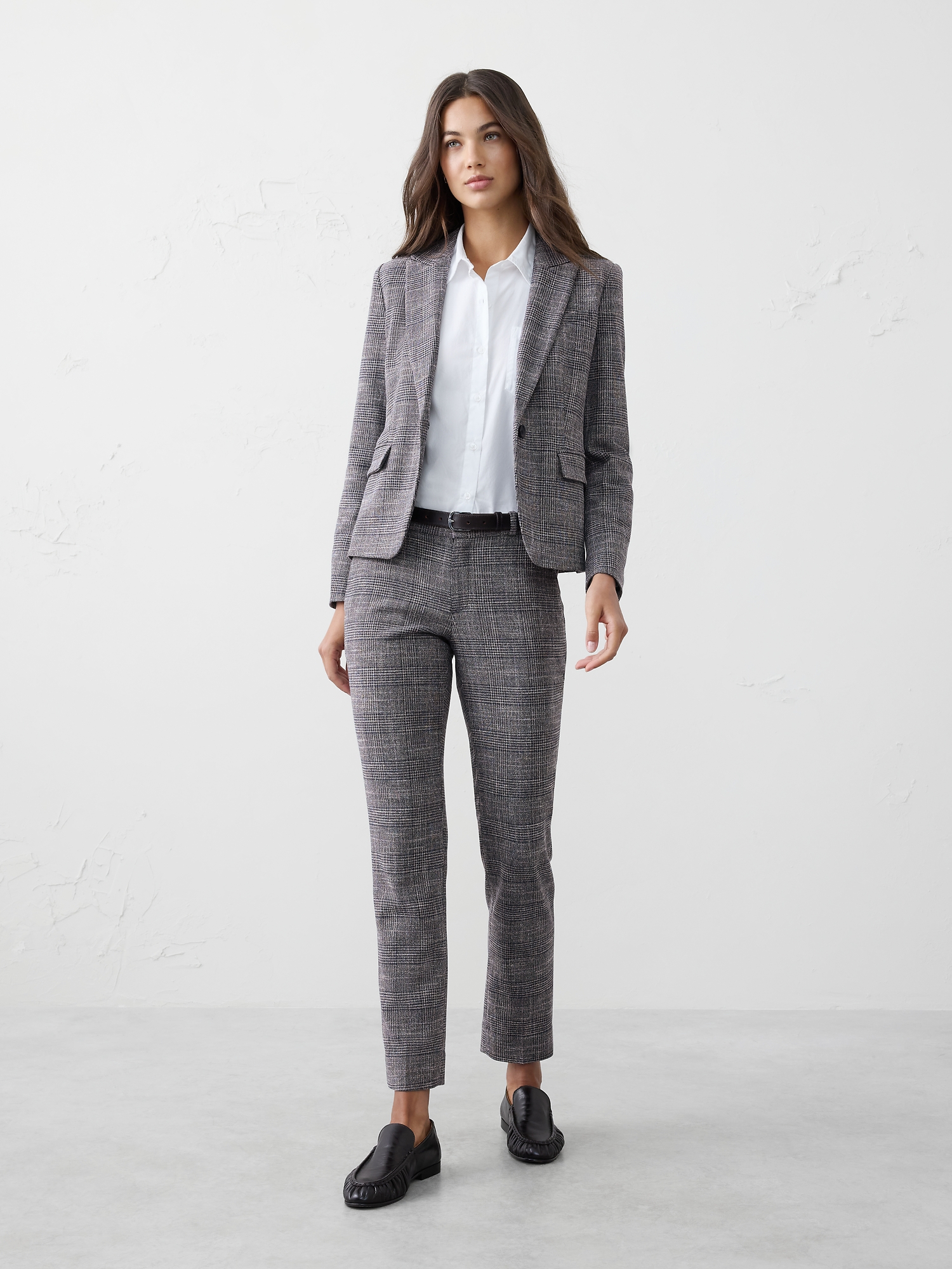 Image number 1 showing, PLAID CLASSIC SUITING BLAZER