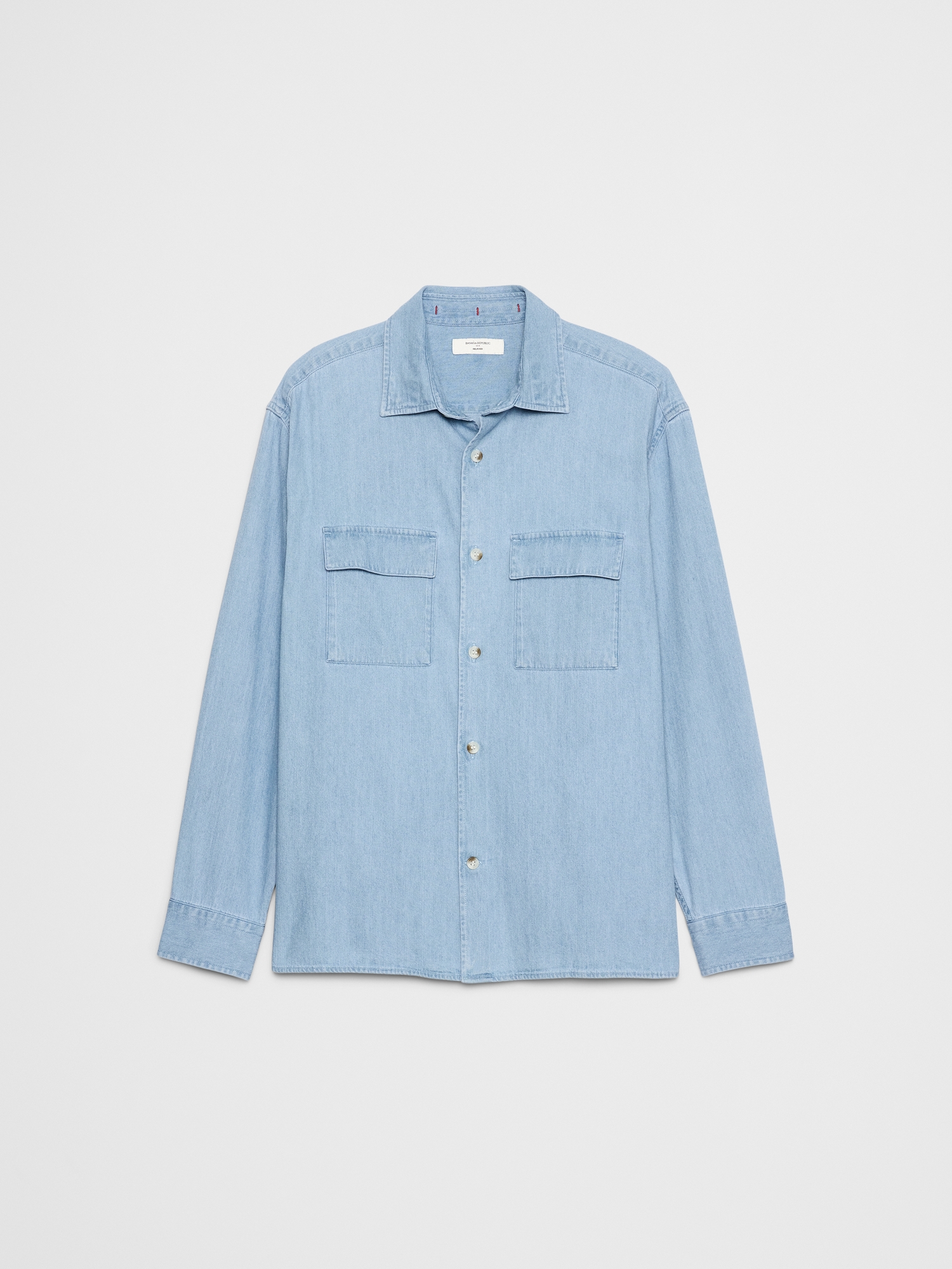 Image number 4 showing, DENIM OVERSHIRT