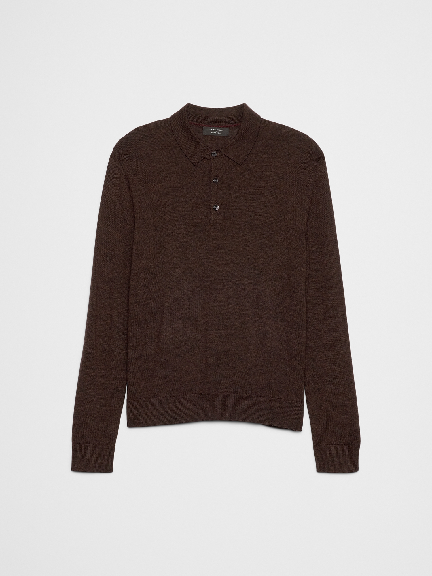 Image number 4 showing, MERINO WOOL POLO SWEATER