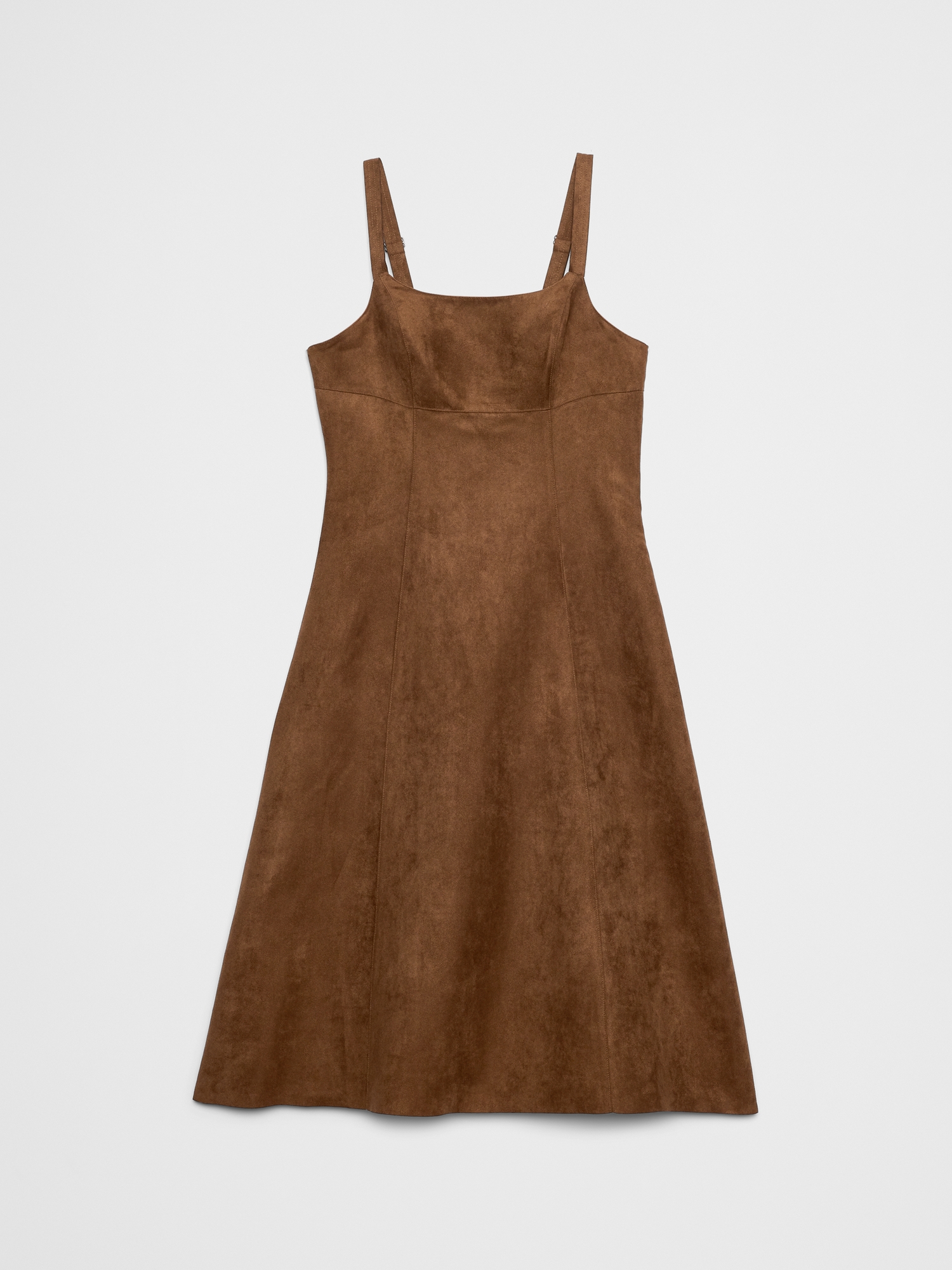 Image number 4 showing, VEGAN SUEDE STRAPPY MIDI DRESS
