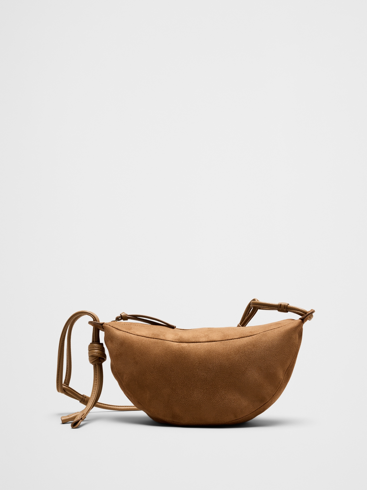 Vegan Leather Sling Crossbody - Tan