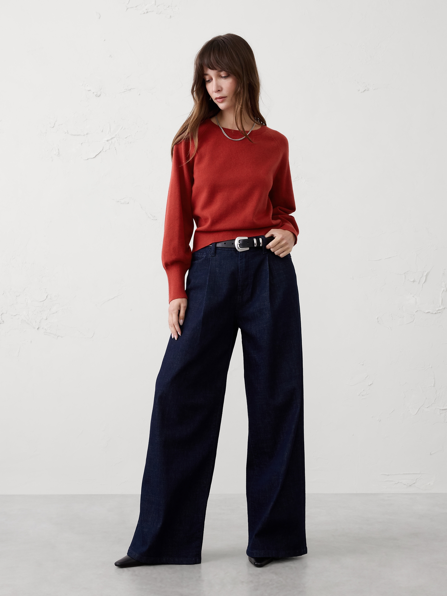 Image number 1 showing, Volume-Sleeve Sweater