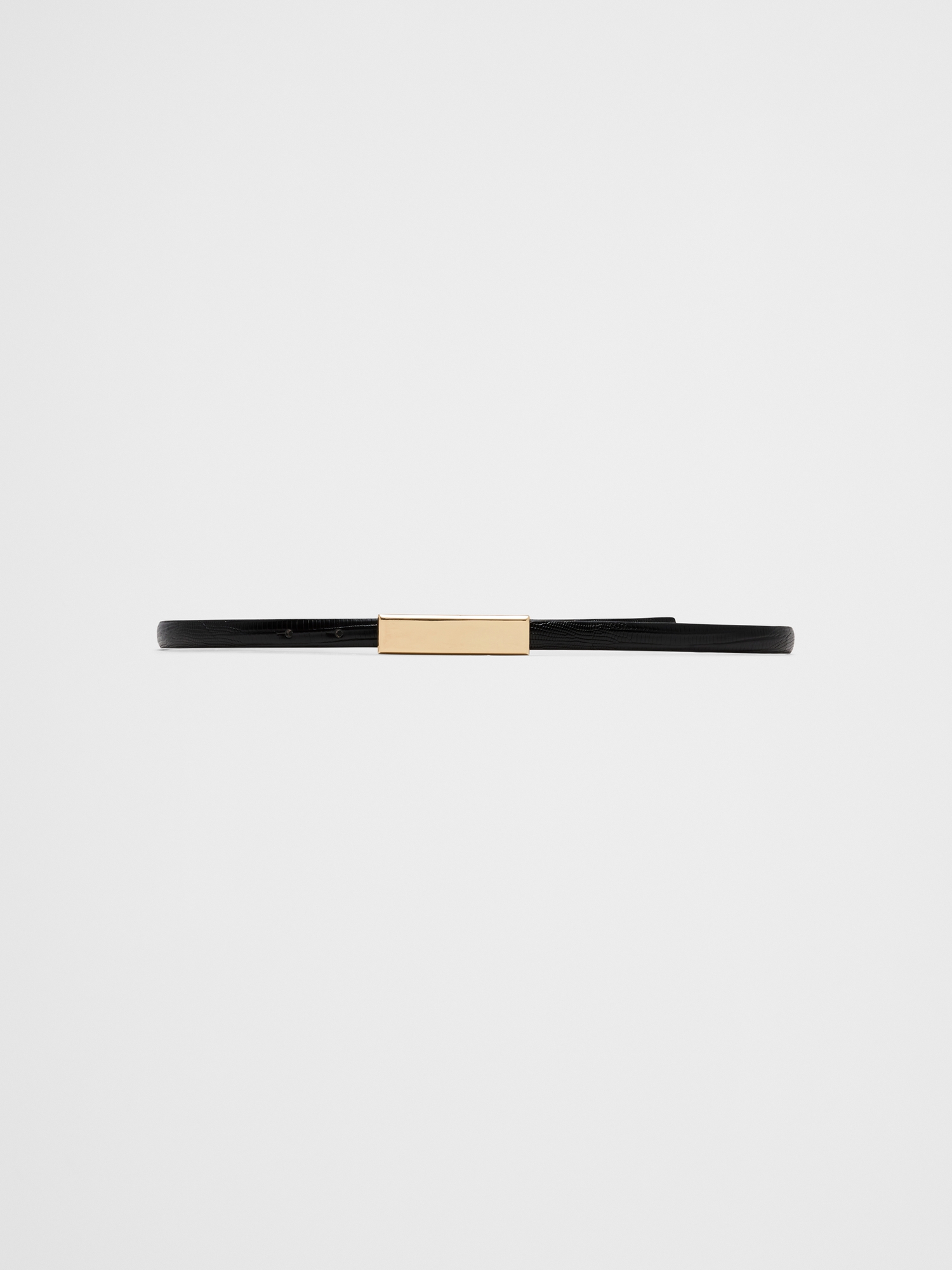 Image number 1 showing, Leather Ultra Skinny Dress Belt