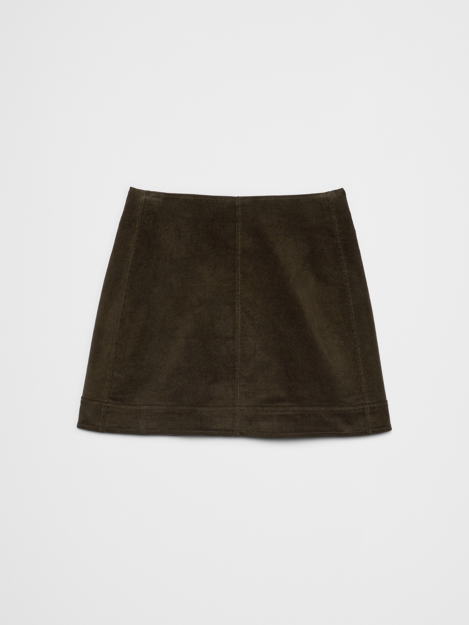 Image number 4 showing, Corduroy Seamed Mini Skirt