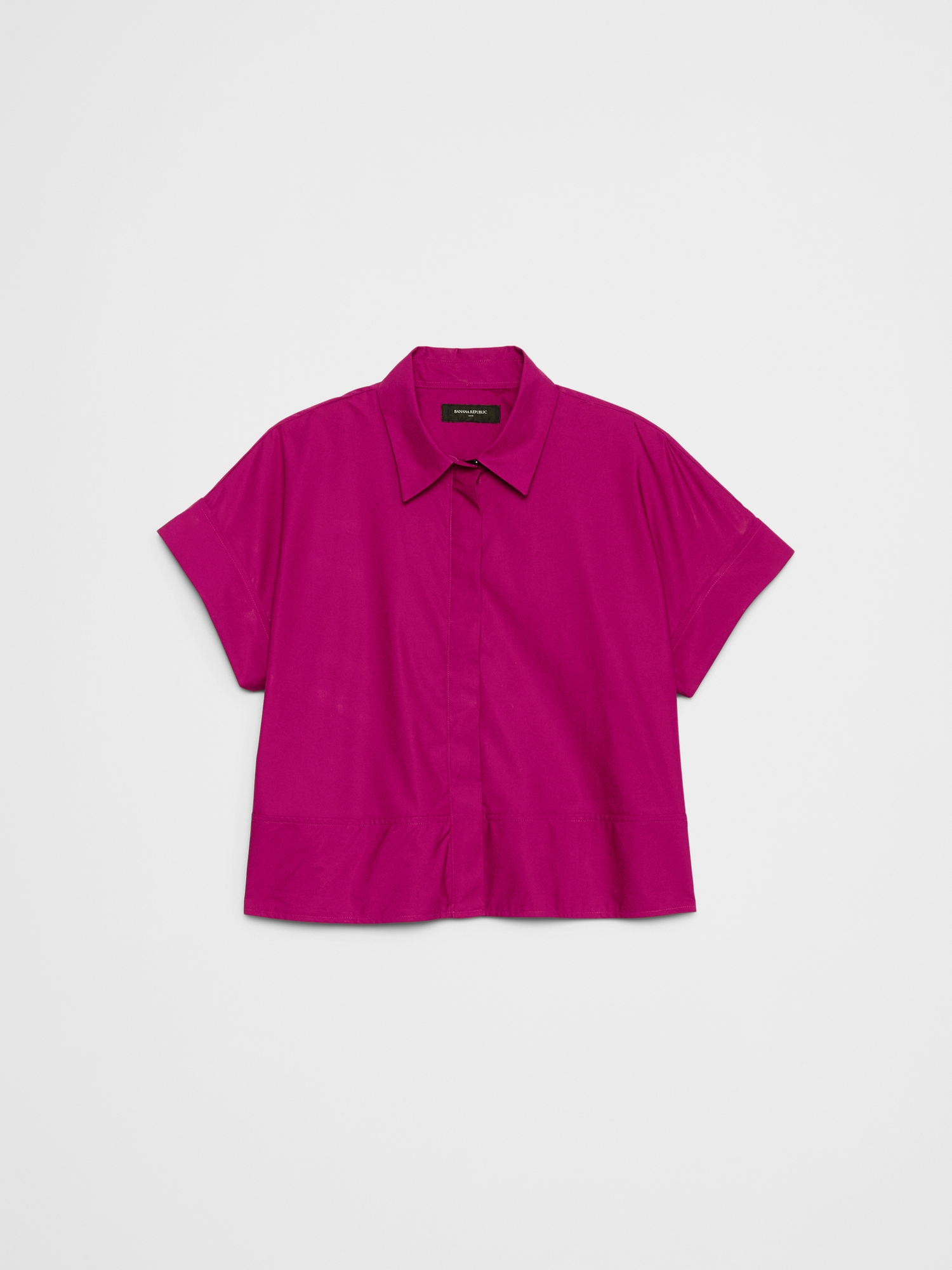 Image number 4 showing, BOXY POPLIN SHIRT
