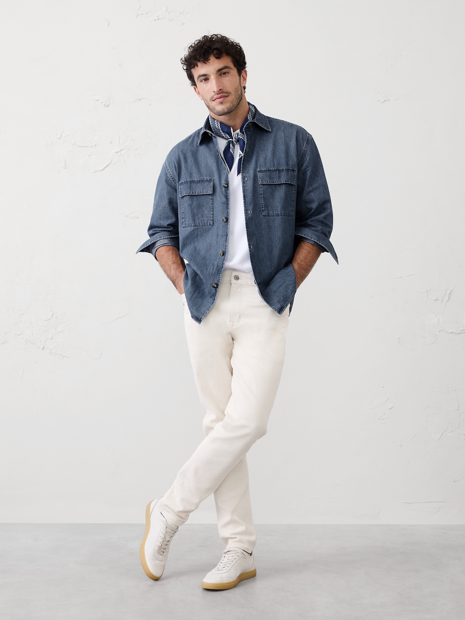 Image number 1 showing, DENIM OVERSHIRT